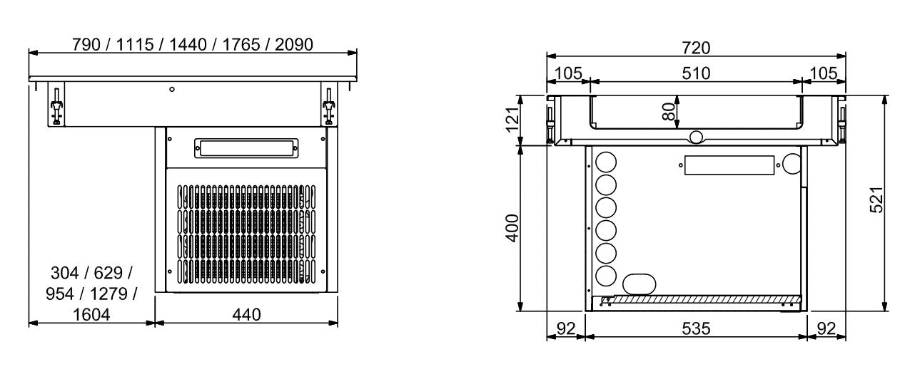 CombiSteel DROP-IN REFRIGERATED UNIT 5/1 - 80MM