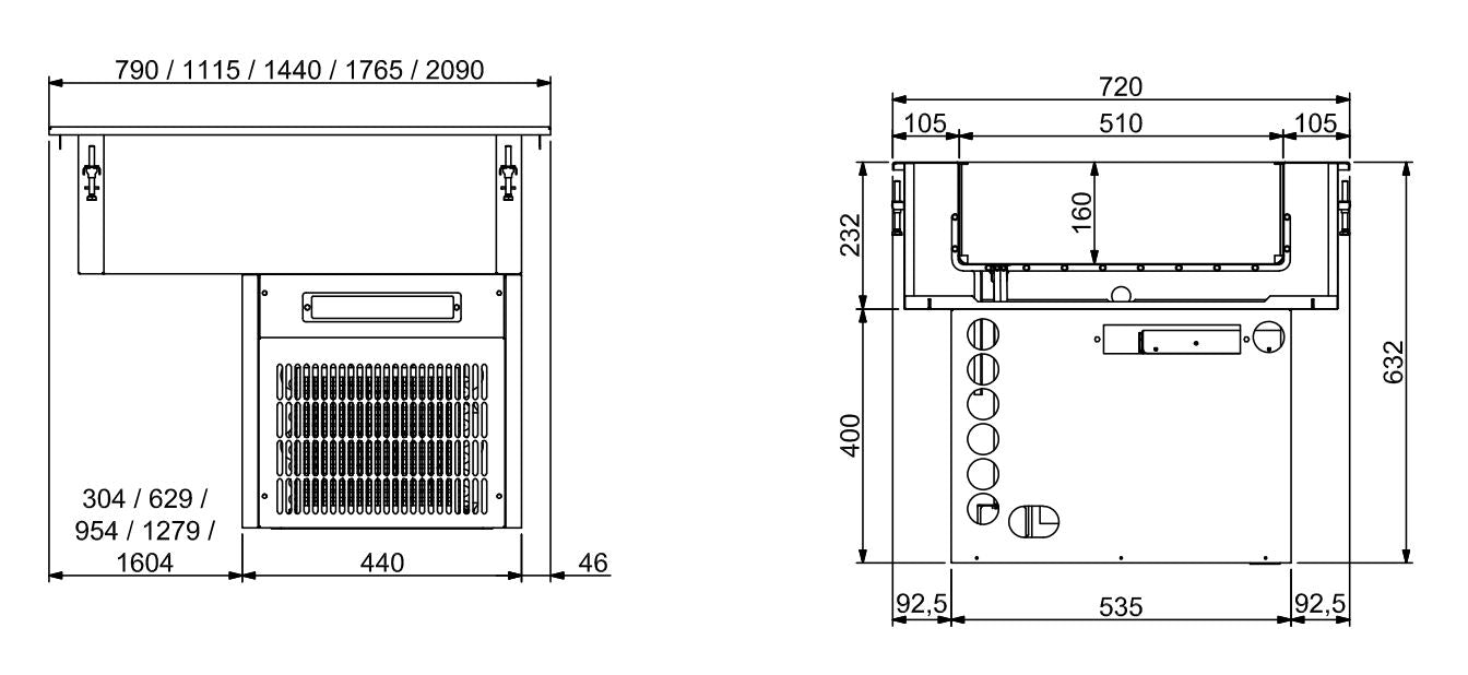 CombiSteel DROP-IN REFRIGERATED UNIT 5/1 - 160MM