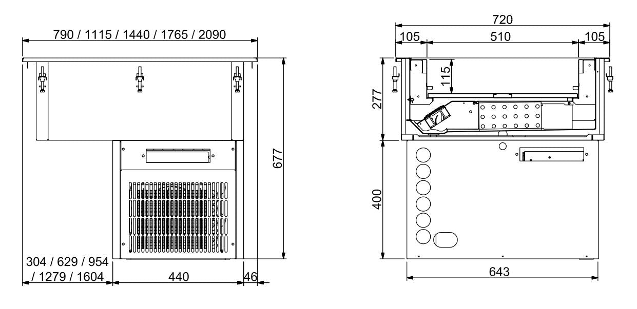 CombiSteel DROP-IN REFRIGERATED UNIT VENTILATED 3/1 - 160MM