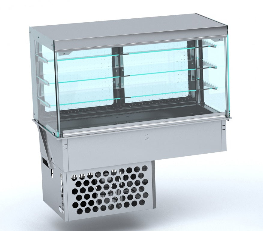 CombiSteel DROP-IN CUBIC REFRIGERATED DISPLAY - CLOSED 4/1
