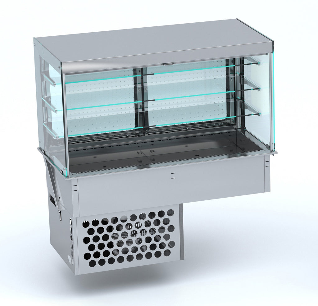 CombiSteel DROP-IN CUBIC REFRIGERATED DISPLAY - ROLL-UP 4/1