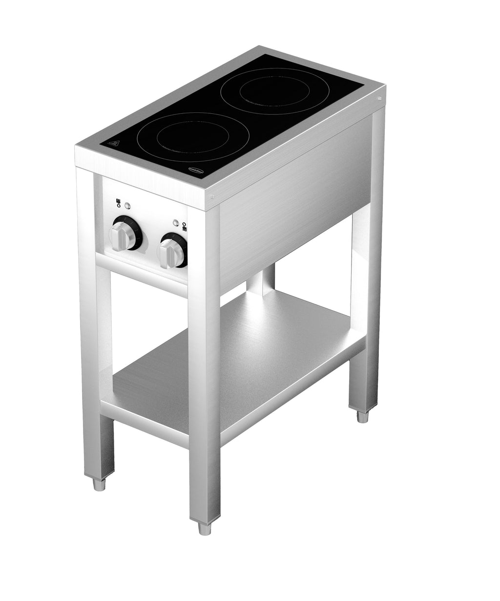 CombiSteel INDUCTION STOVE 2 HOBS WITH OPEN FRAME