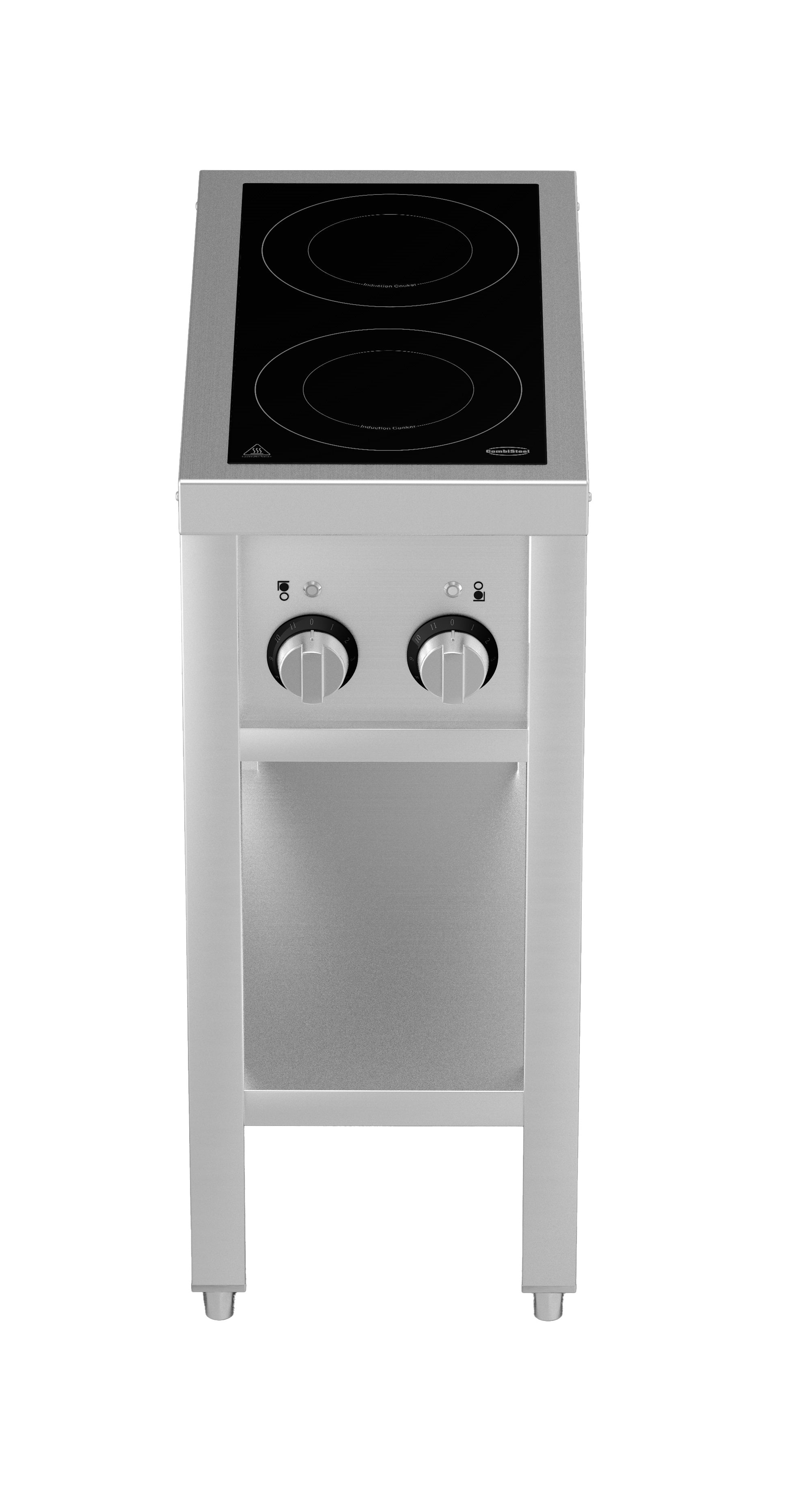 CombiSteel INDUCTION STOVE 2 HOBS WITH OPEN FRAME