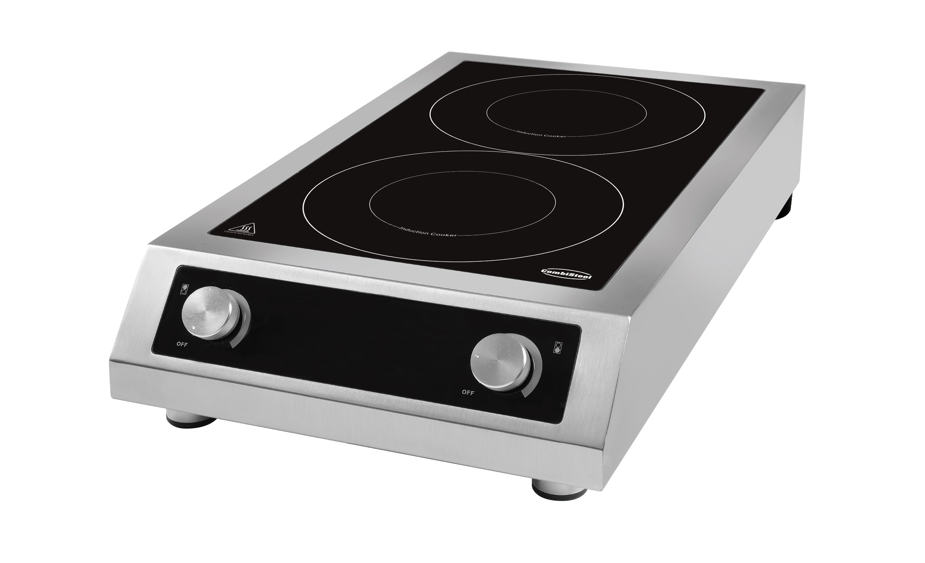 CombiSteel COUNTERTOP INDUCTION COOKING TOP 2 HOBS  ONLY SUITABLE FOR INDUCTION PANS