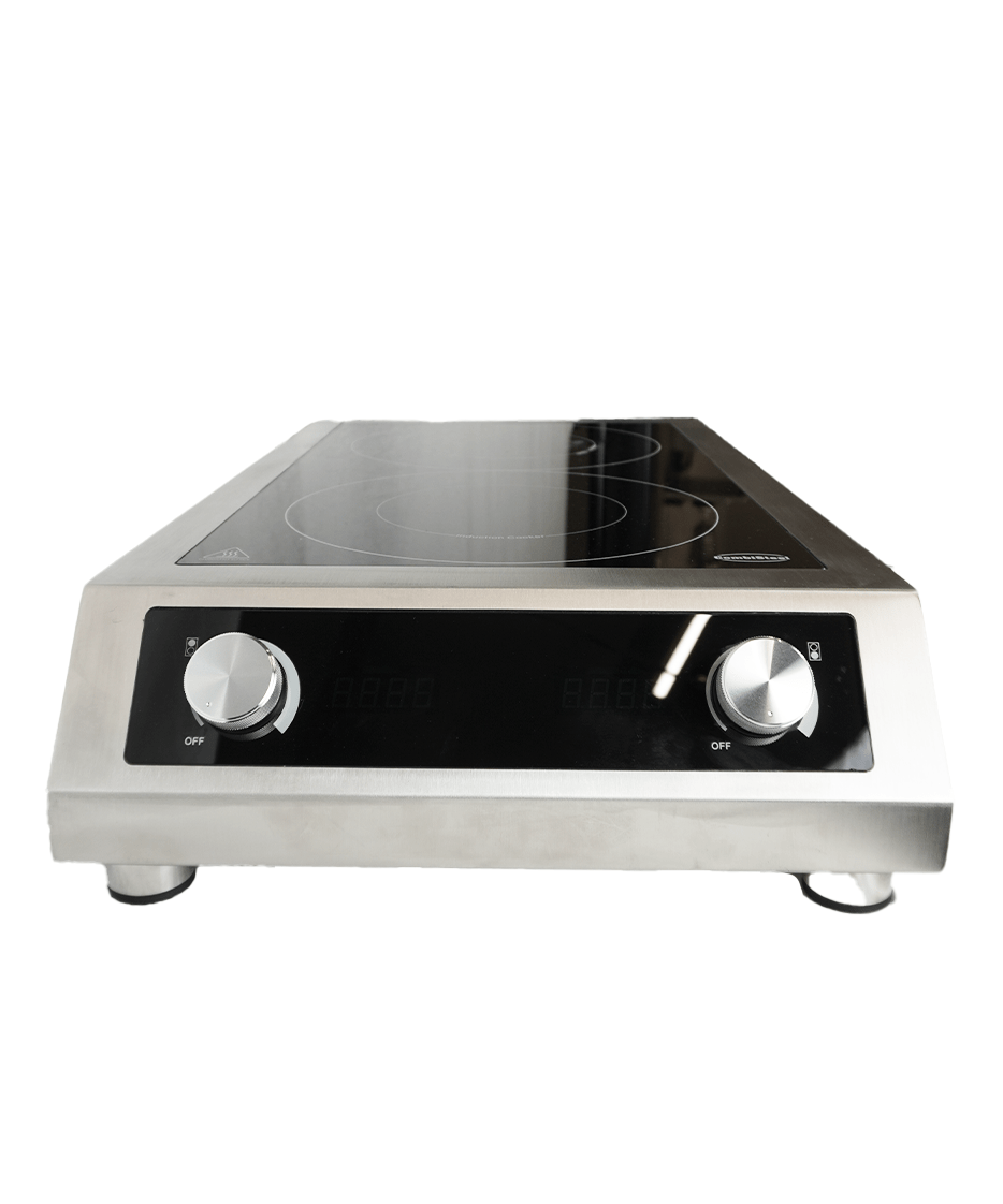 CombiSteel COUNTERTOP INDUCTION COOKING TOP 2 HOBS  ONLY SUITABLE FOR INDUCTION PANS