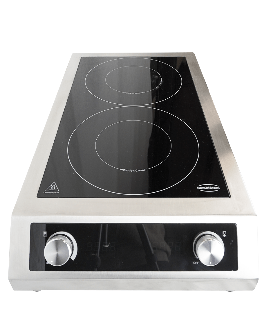 CombiSteel COUNTERTOP INDUCTION COOKING TOP 2 HOBS  ONLY SUITABLE FOR INDUCTION PANS