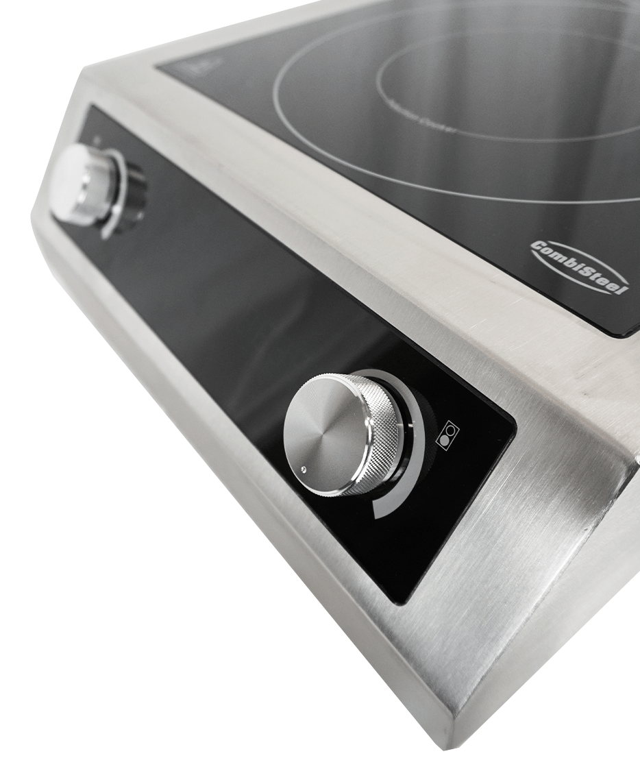 CombiSteel COUNTERTOP INDUCTION COOKING TOP 2 HOBS  ONLY SUITABLE FOR INDUCTION PANS