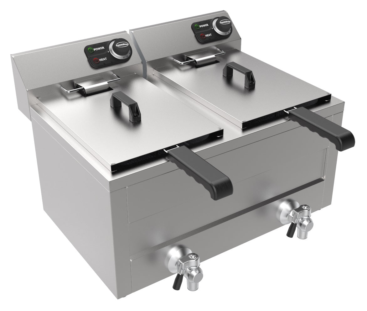 CombiSteel ELECTRIC COUNTER FRYER 2X8L 2X3KW – commercial catering equipment