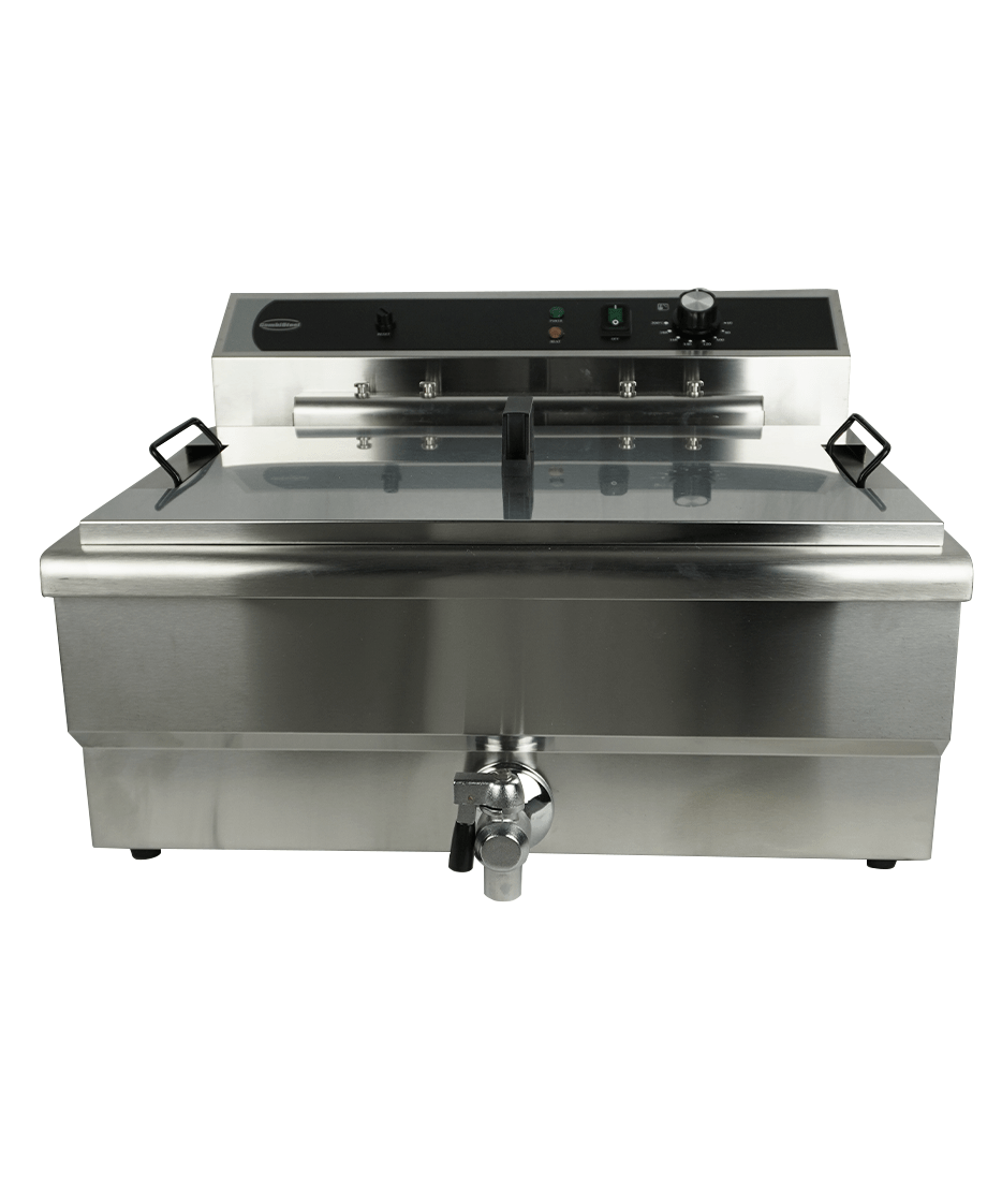 CombiSteel ELECTRIC COUNTER FRYER 25L - WITH DRAIN VALVE
