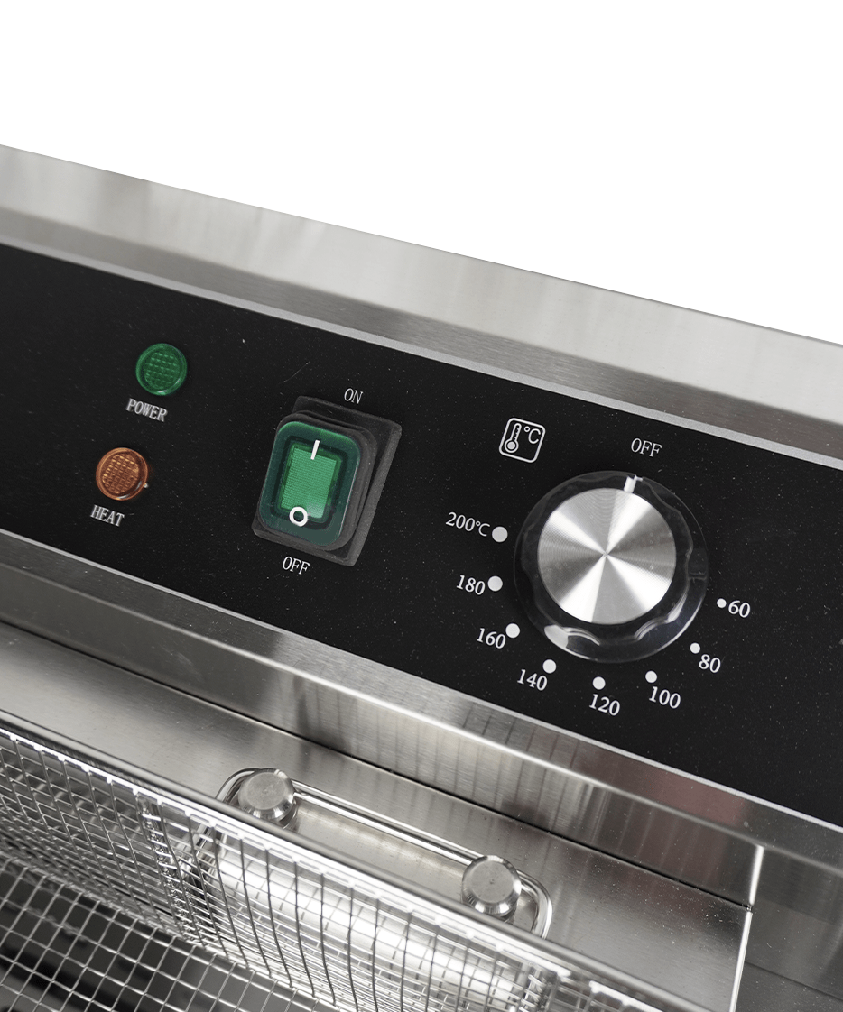 CombiSteel ELECTRIC COUNTER FRYER 25L - WITH DRAIN VALVE