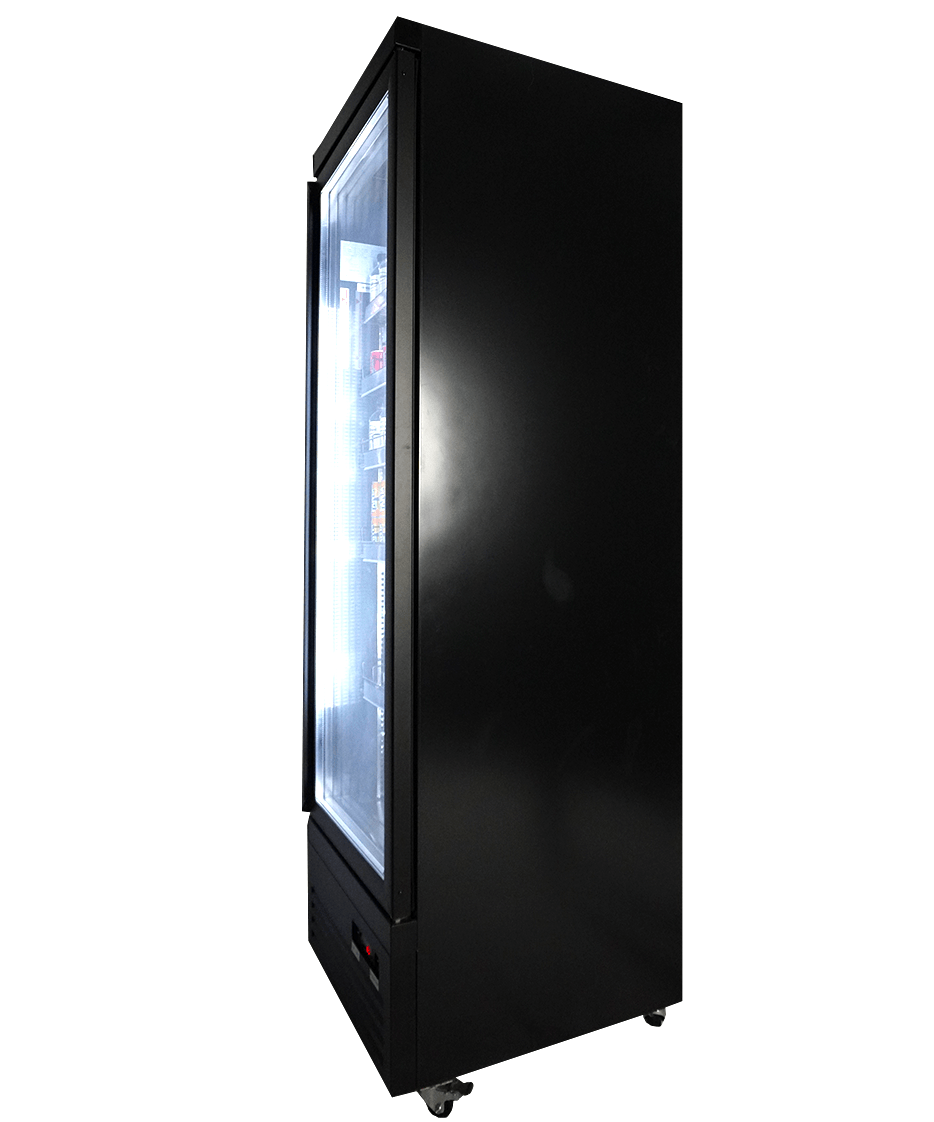 CombiSteel REFRIGERATOR 1 GLASS DOOR BLACK CEB-500R BL