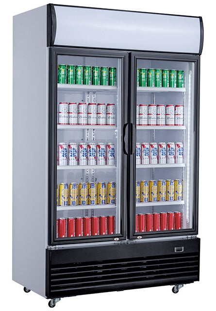 CombiSteel REFRIGERATOR 2 GLASS DOORS 1000L