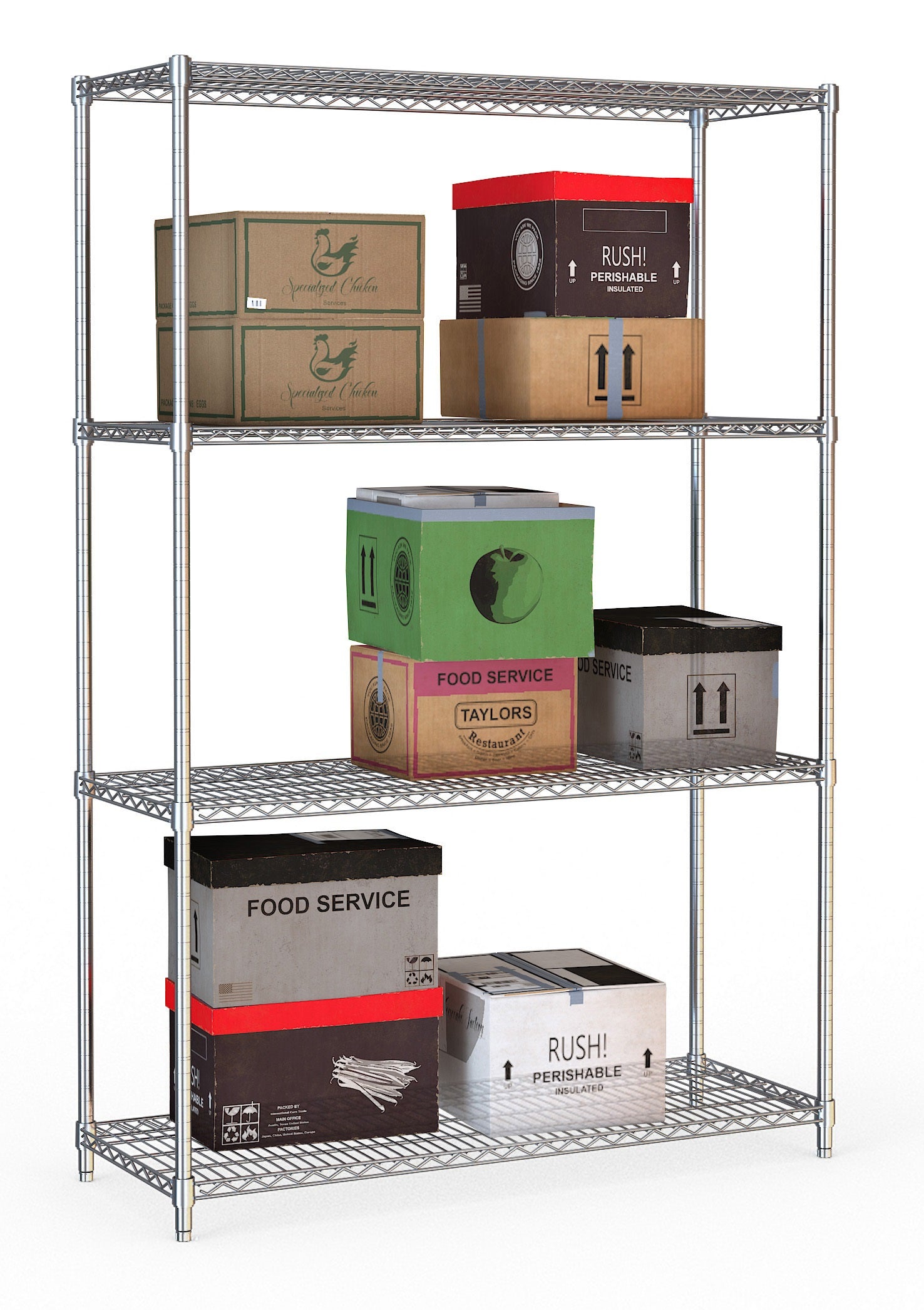 CombiSteel SHELF UNITS 4 LEVELS 1200 FLAT PACKED