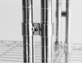 CombiSteel SET OF 2 POLE CLAMPS CHROME FOR 7530.0005-0010-0015-0020