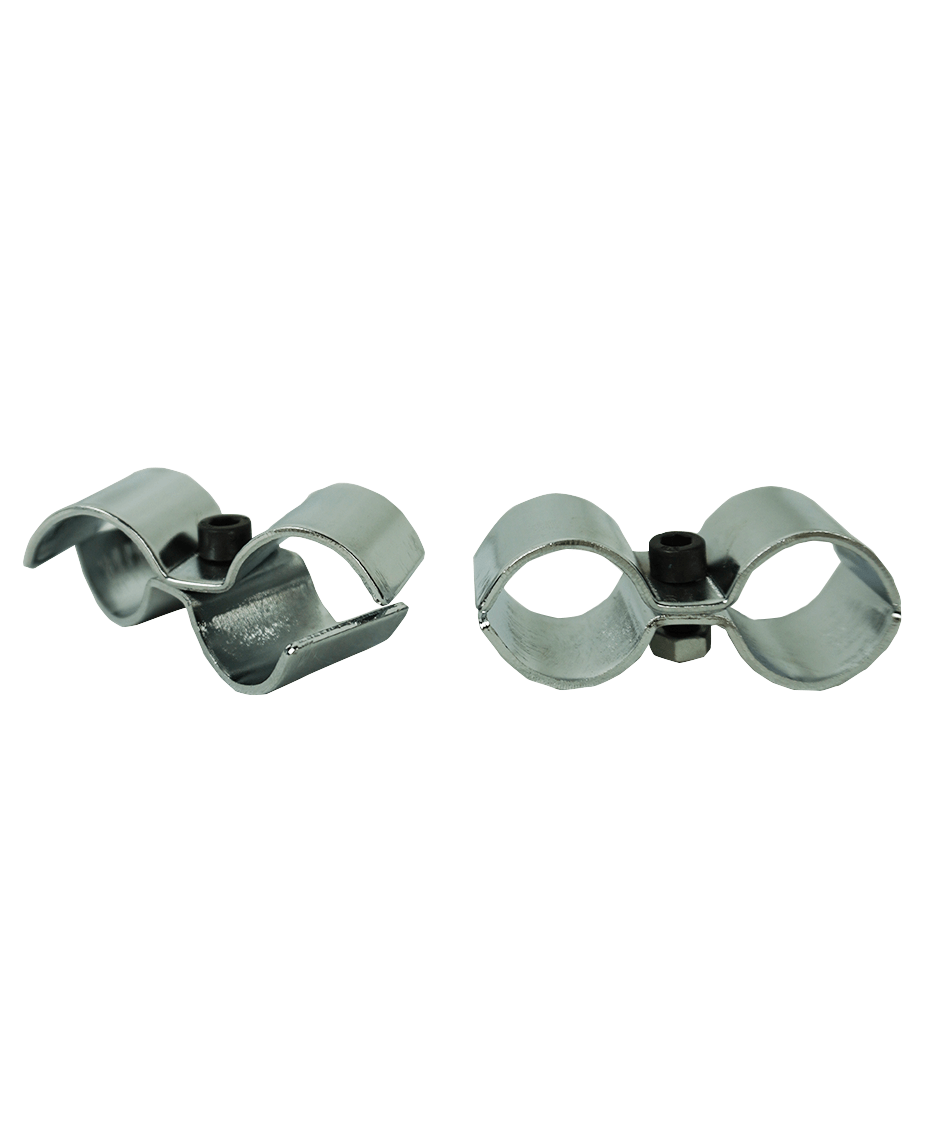 CombiSteel SET OF 2 POLE CLAMPS CHROME FOR 7530.0005-0010-0015-0020