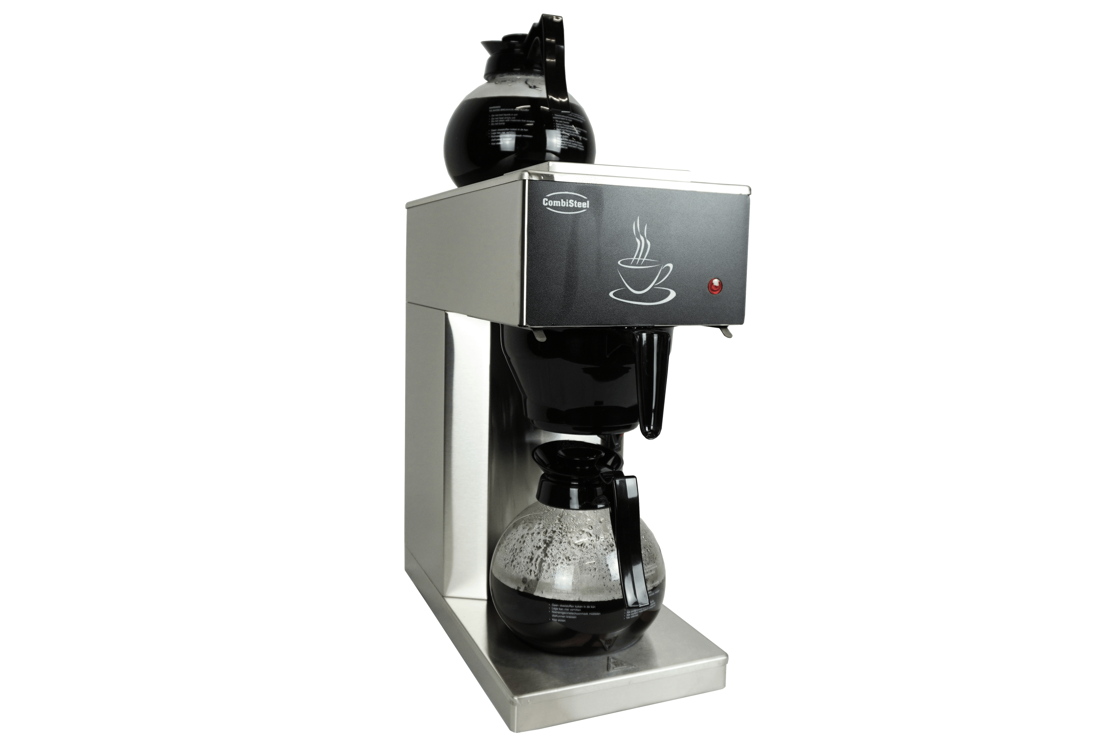 CombiSteel COFFEE MACHINE INCL. 2 GLASS COFFEE JUGS 1.8L