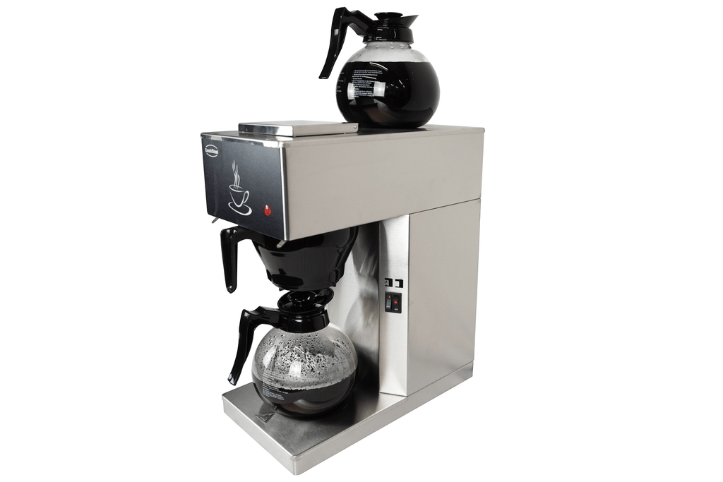 CombiSteel COFFEE MACHINE INCL. 2 GLASS COFFEE JUGS 1.8L