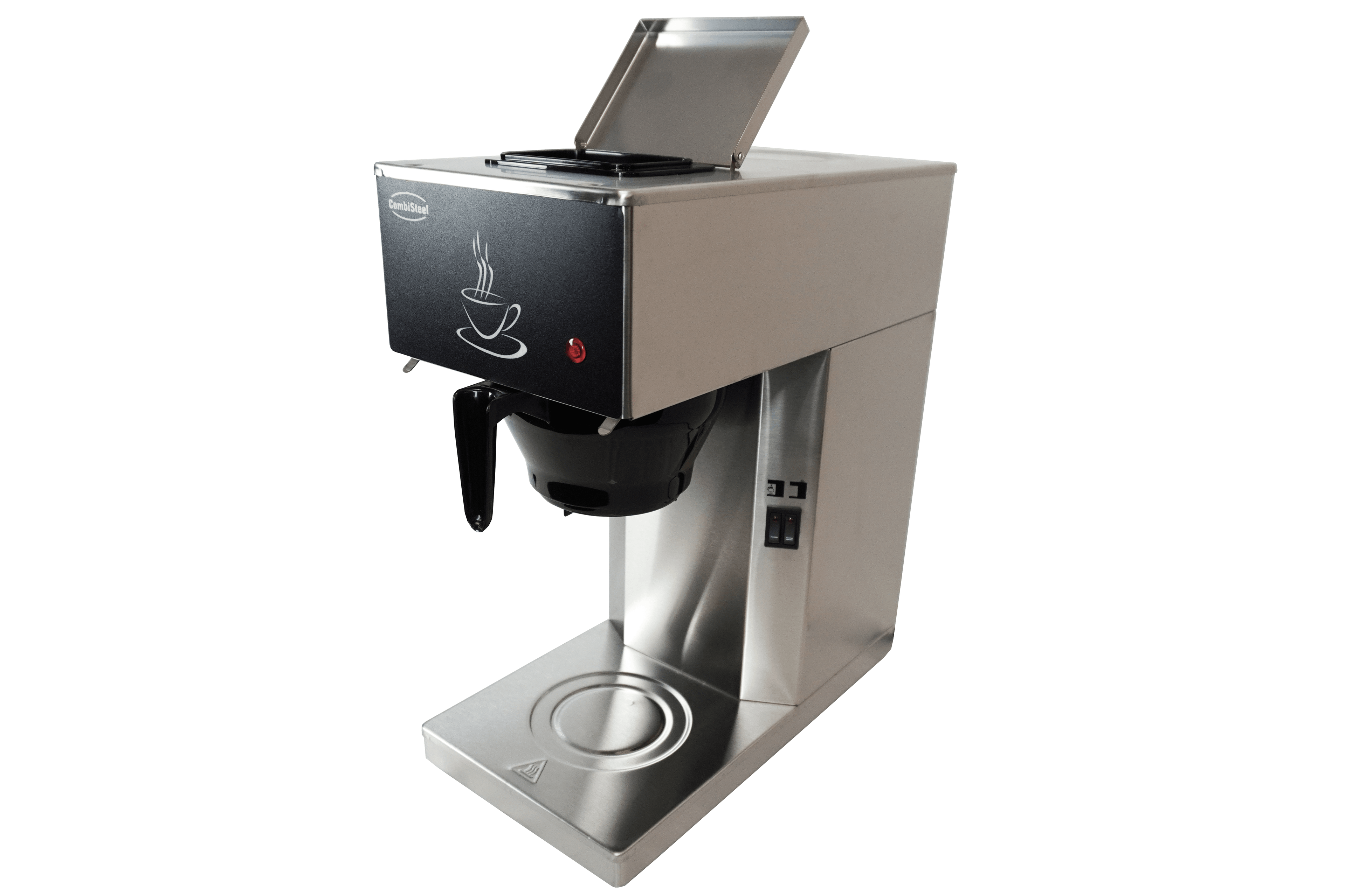 CombiSteel COFFEE MACHINE INCL. 2 GLASS COFFEE JUGS 1.8L