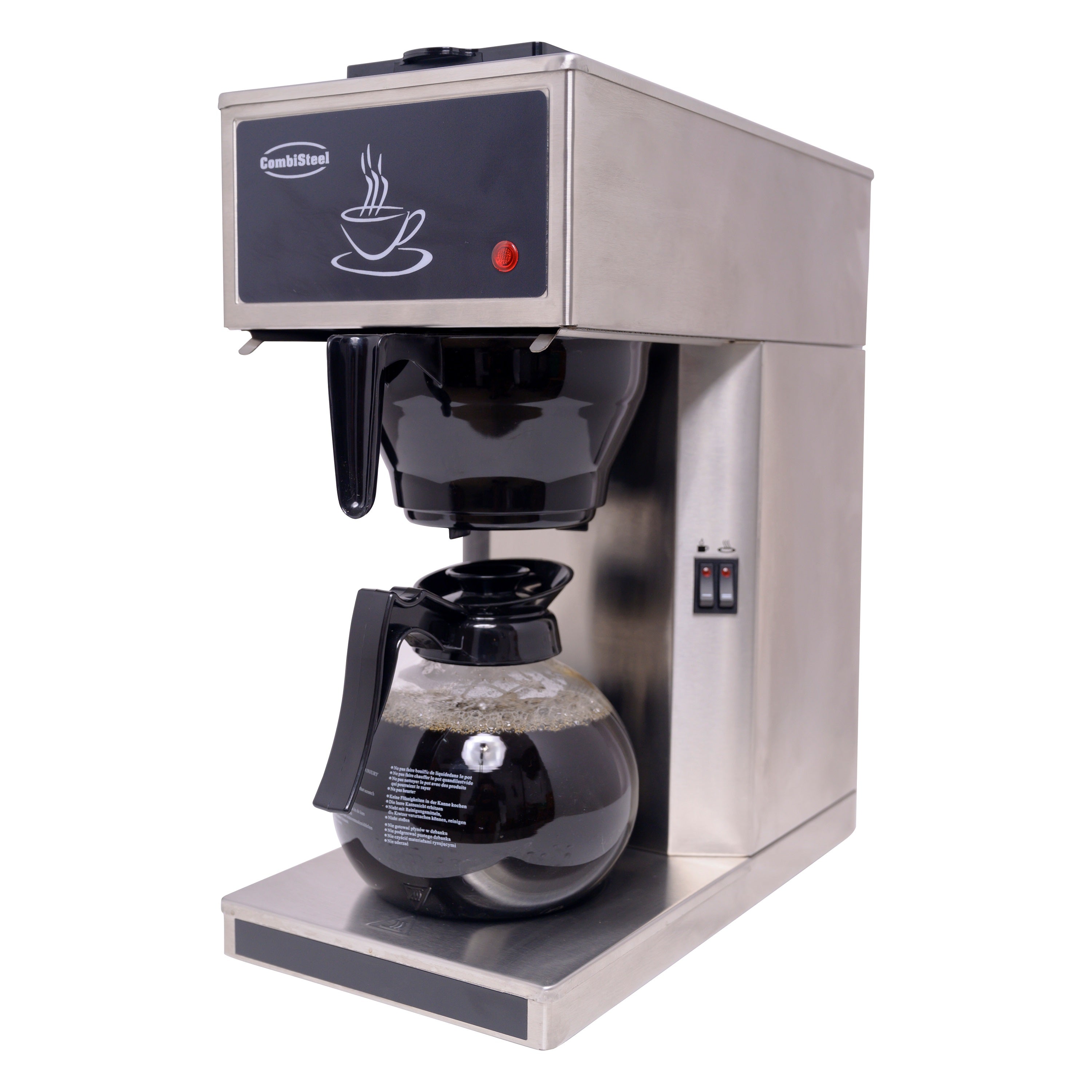 CombiSteel COFFEE MACHINE INCL. 1 GLASS COFFEE JUG 1.8L