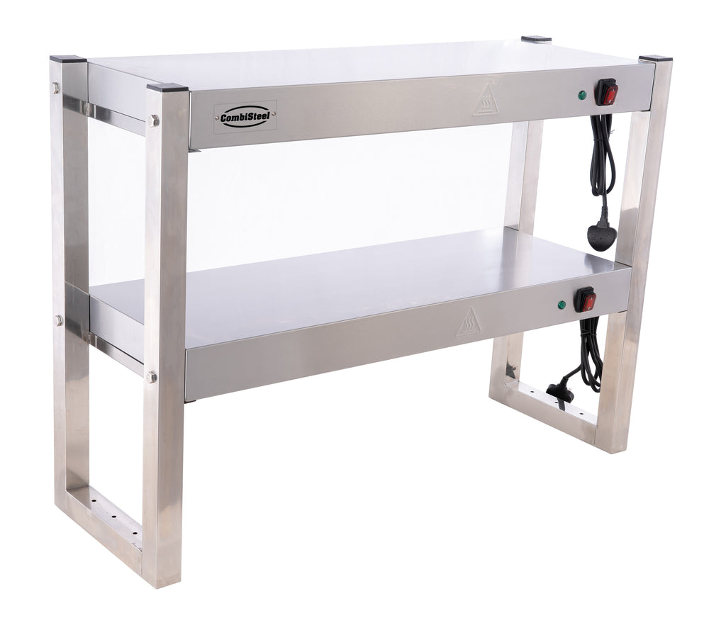CombiSteel OVERSHELF HALOGEN HEATED 2 LEVELS 900 FLAT PACKED