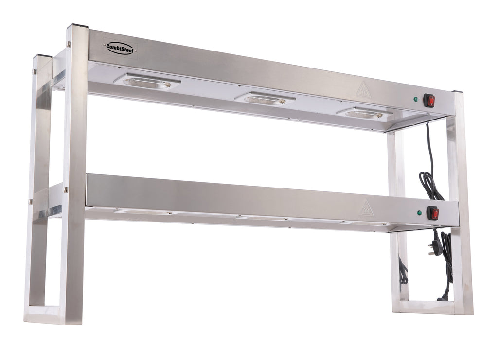 CombiSteel OVERSHELF HALOGEN HEATED 2 LEVELS 1200 FLAT PACKED