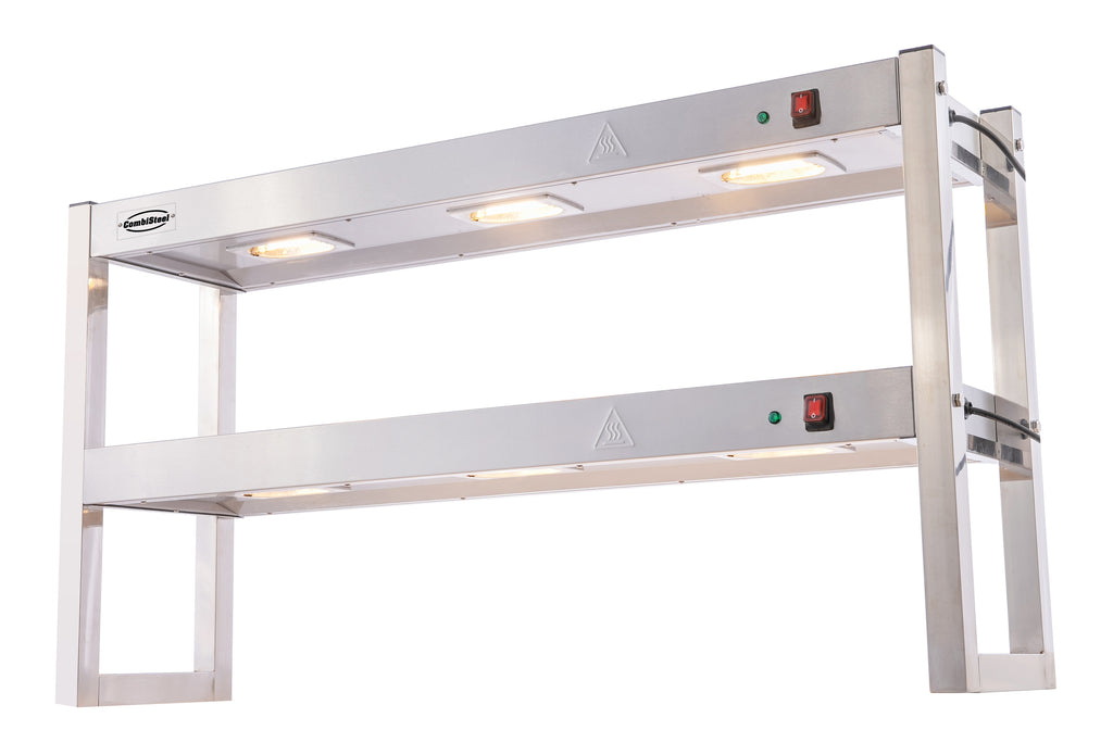 CombiSteel OVERSHELF HALOGEN HEATED 2 LEVELS 1200 FLAT PACKED