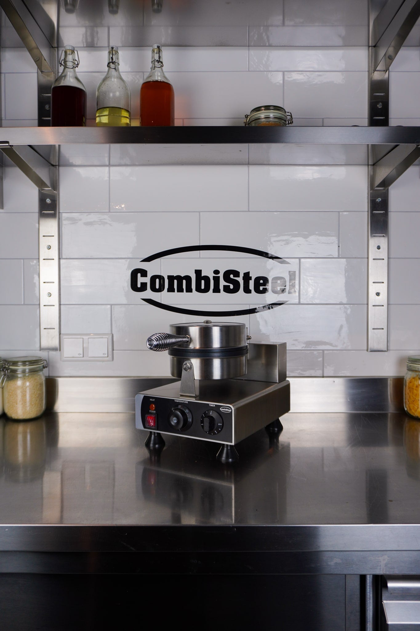 CombiSteel WAFFLE IRON 4PCS HEART SHAPE