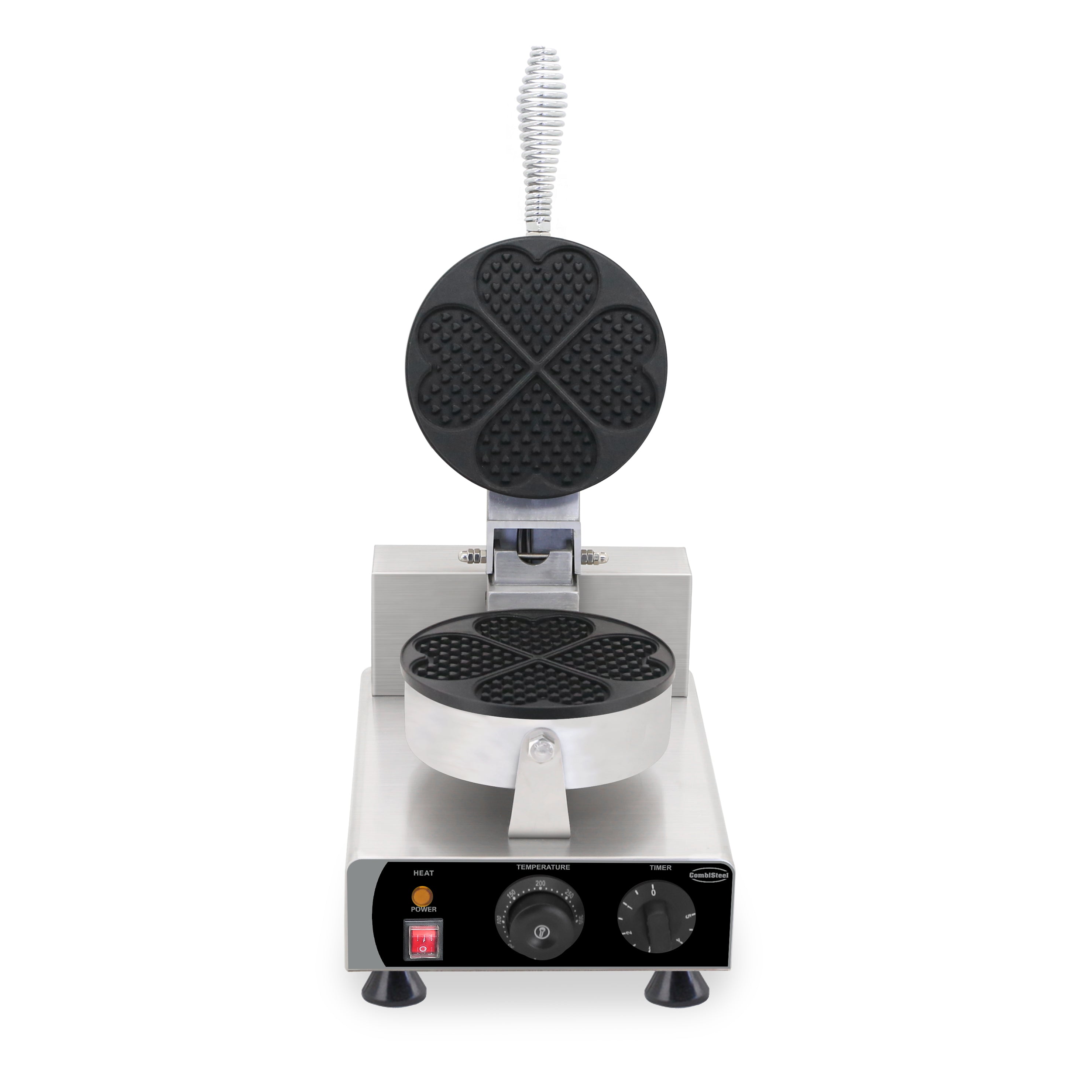 CombiSteel WAFFLE IRON 4PCS HEART SHAPE
