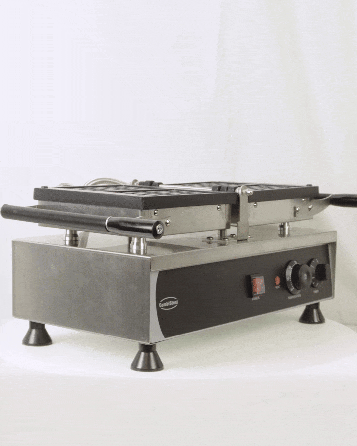 CombiSteel ROTATING WAFFLE IRON 2PCS BRUSSELS WAFFLE