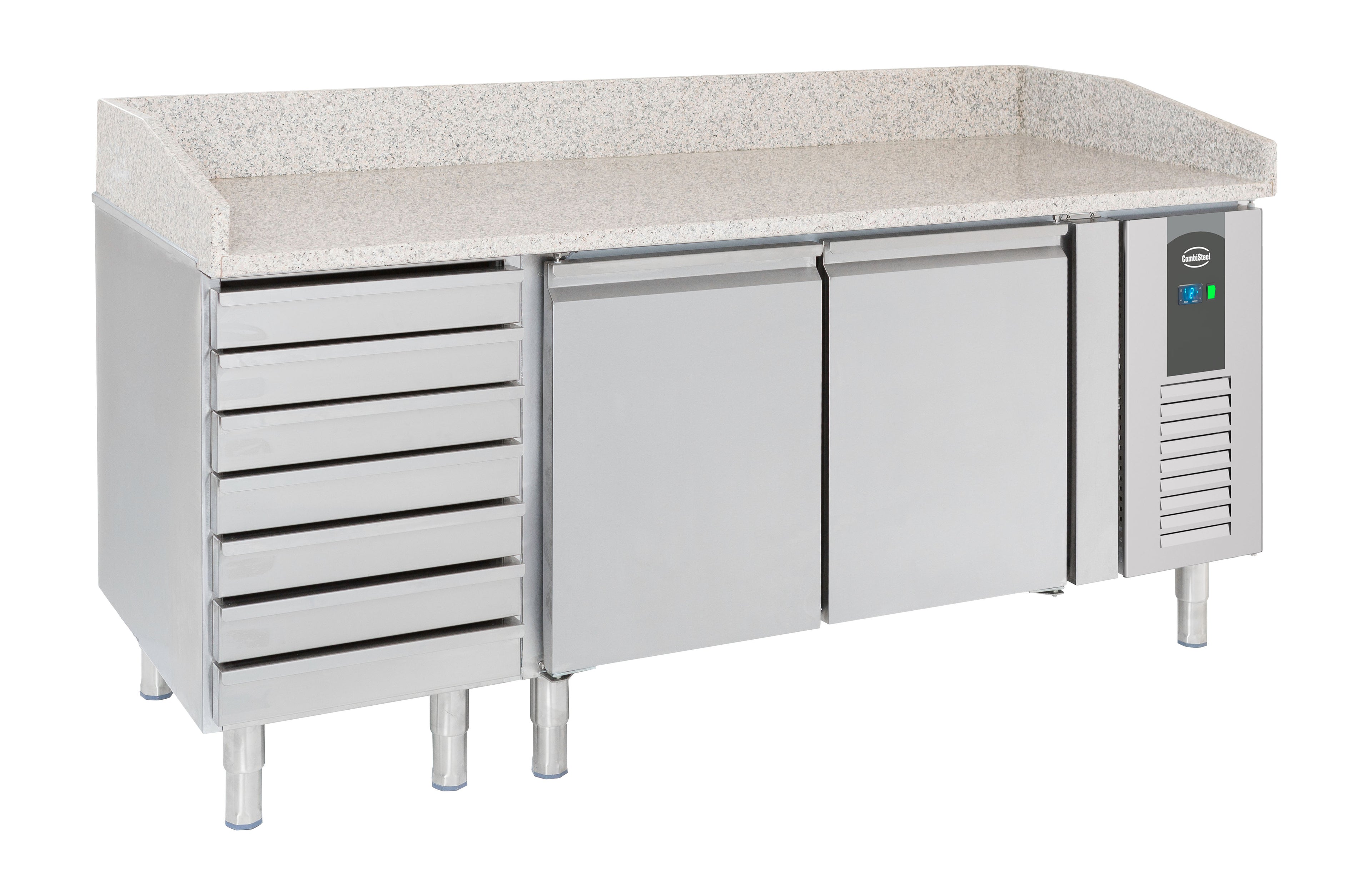 CombiSteel PIZZA COUNTER 2 DOORS 7 DOUGH DRAWERS