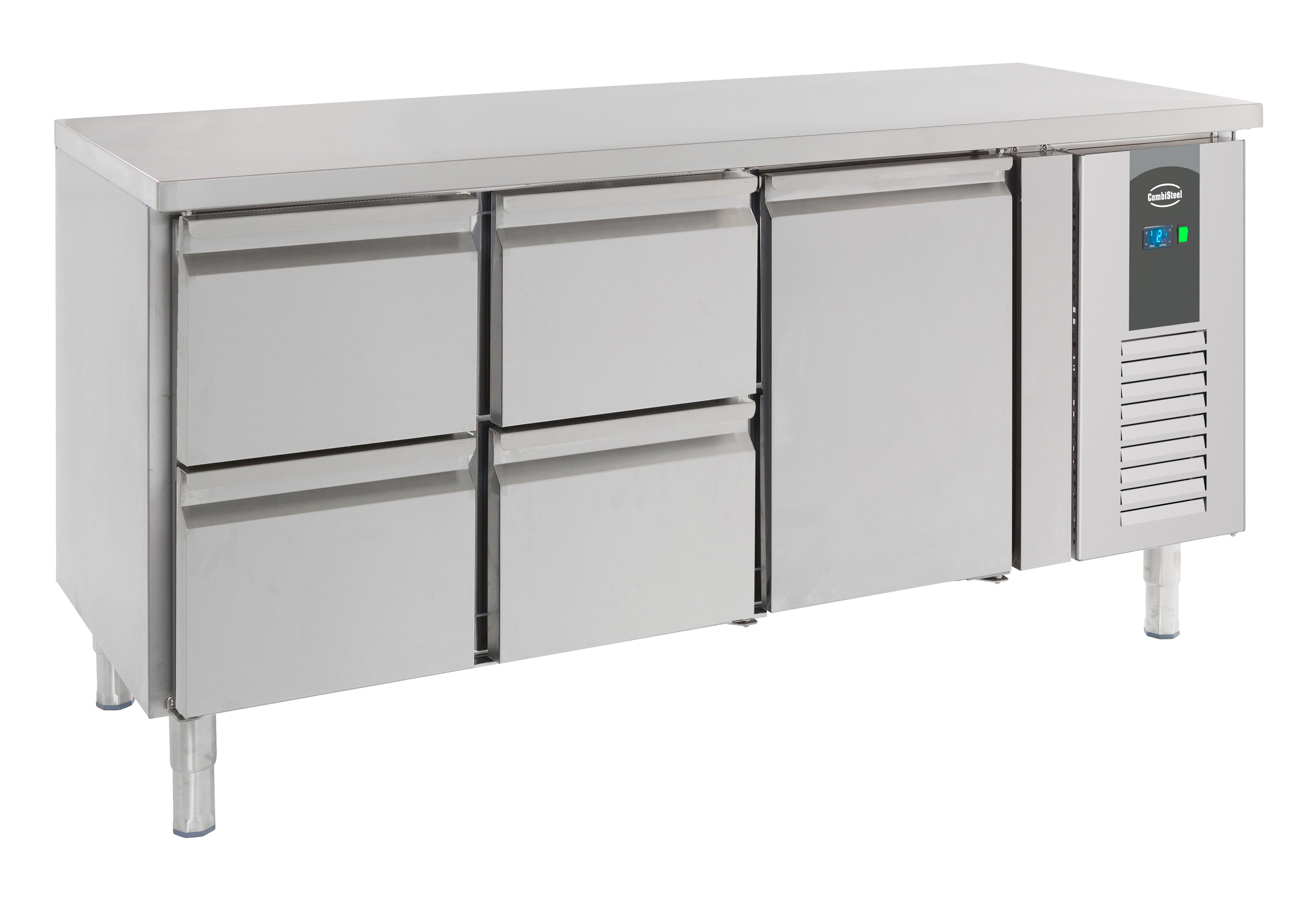 CombiSteel 700 REFRIGERATED COUNTER 1 DOOR AND 4 DRAWERS – commercial catering equipment
