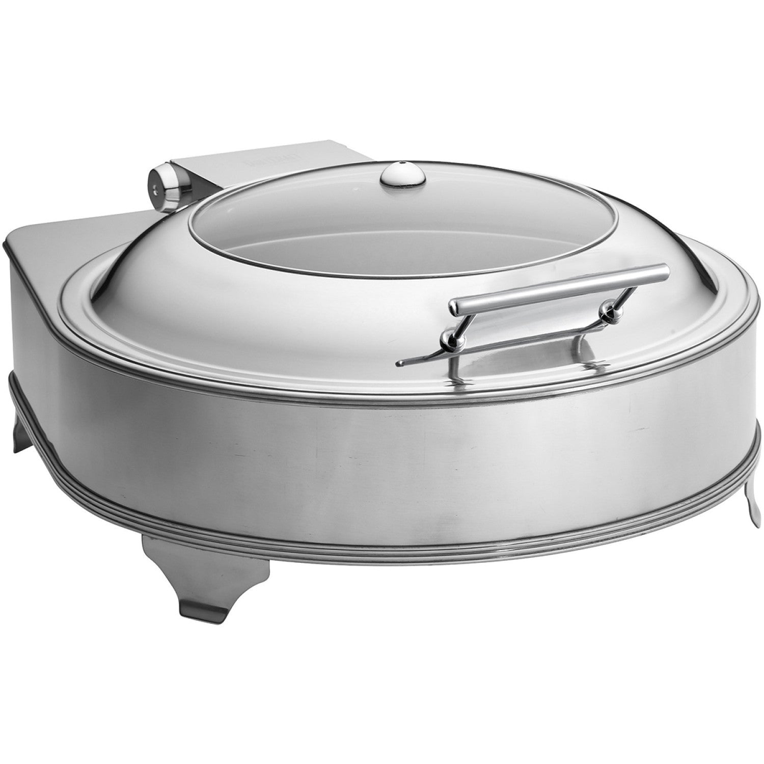 Chafing Dish Electric heating Round Glass lid Stainless steel 6 litres AD6002
