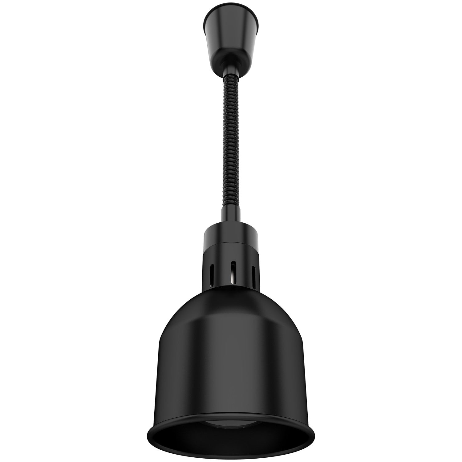 Single Head Hanging Warming Lamp Infrared Food Warmer Ø170×261mm Black Finish BL1209