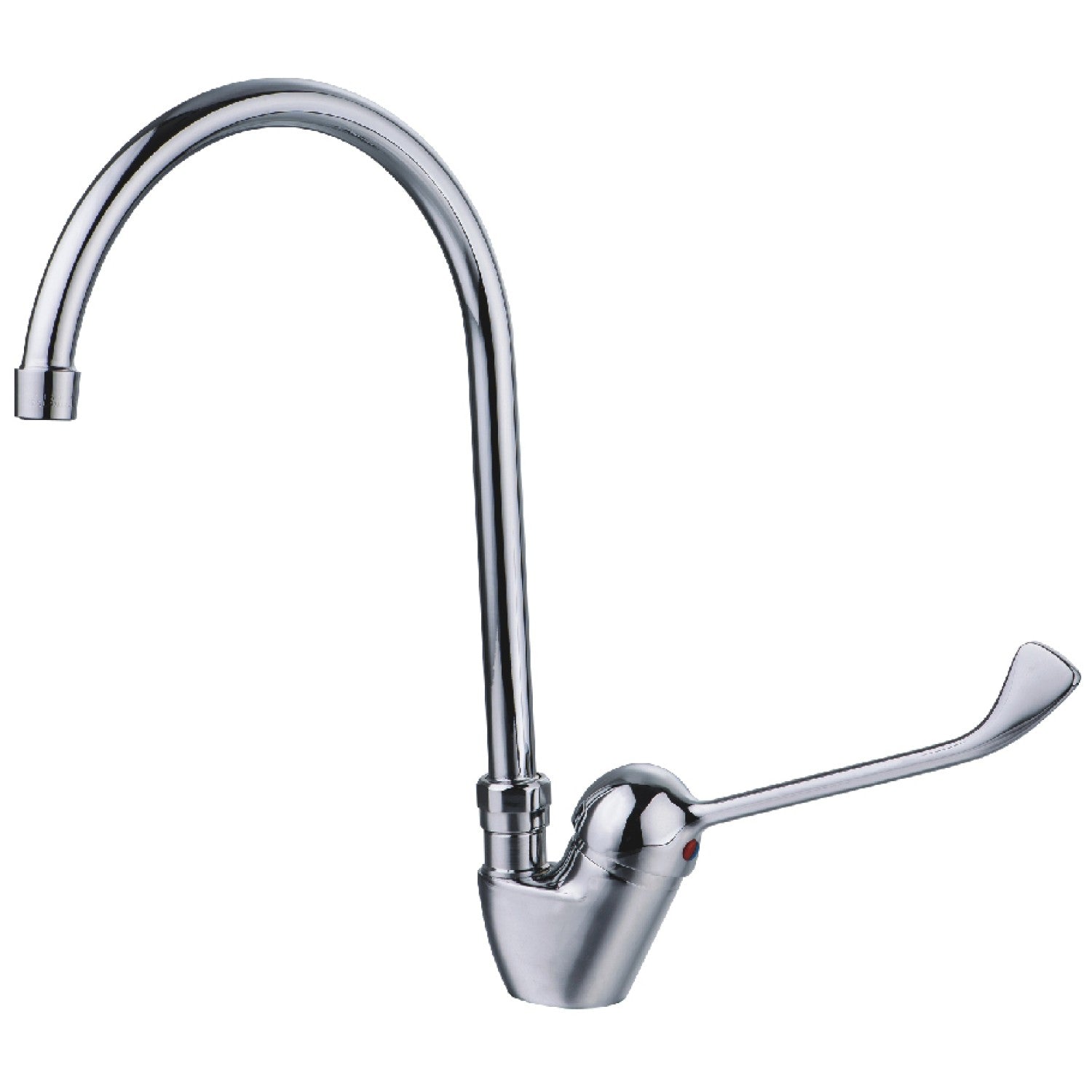 Commercial Single-Lever High Spout Mixer Tap with Extended Handle Chrome BXF208