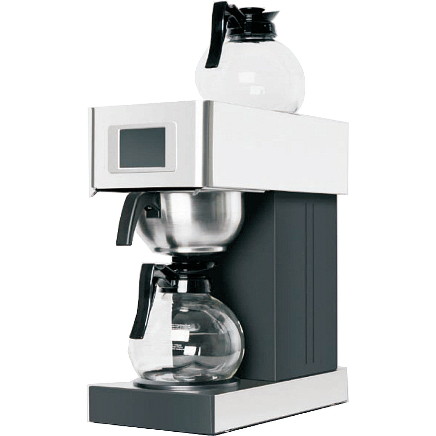 Commercial Filter Coffee Machine Manual &amp; Automatic Fill 1.8 Litre 2 Glass Jugs CB02A1