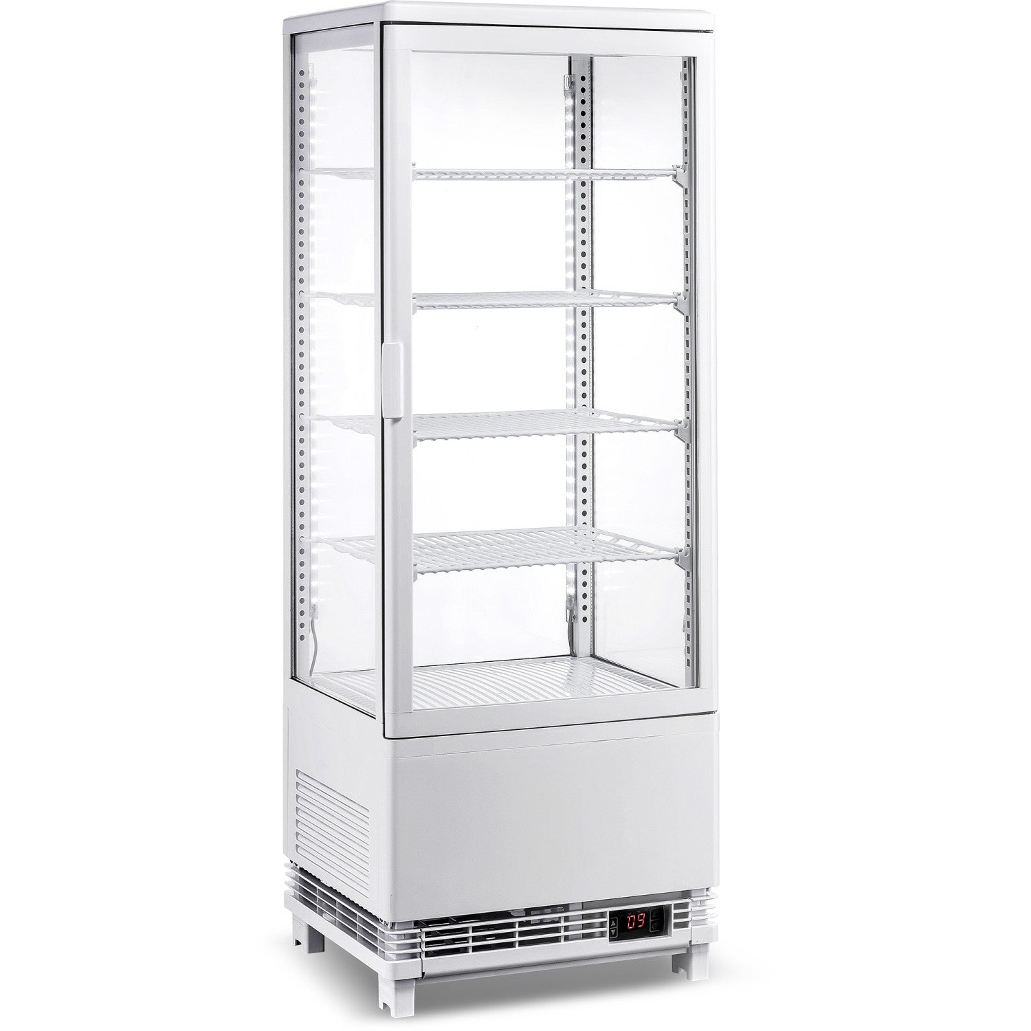 Countertop Display Fridge 98 litres 4 shelves White 1 flat door CL98W