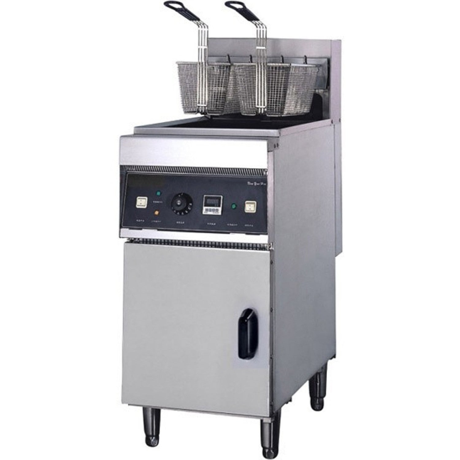 Twin Basket Professional Free standing Electric Fryer Single tank 18kW 28 litres DF28L
