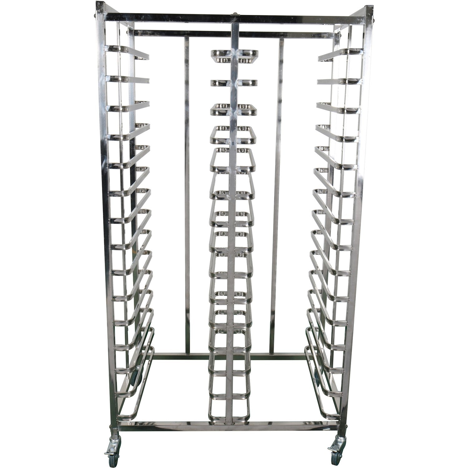 Economic Design Rack Trolley Dual Row 2x15 Tiers for 600x400mm Sheet Pans ERT6415X2