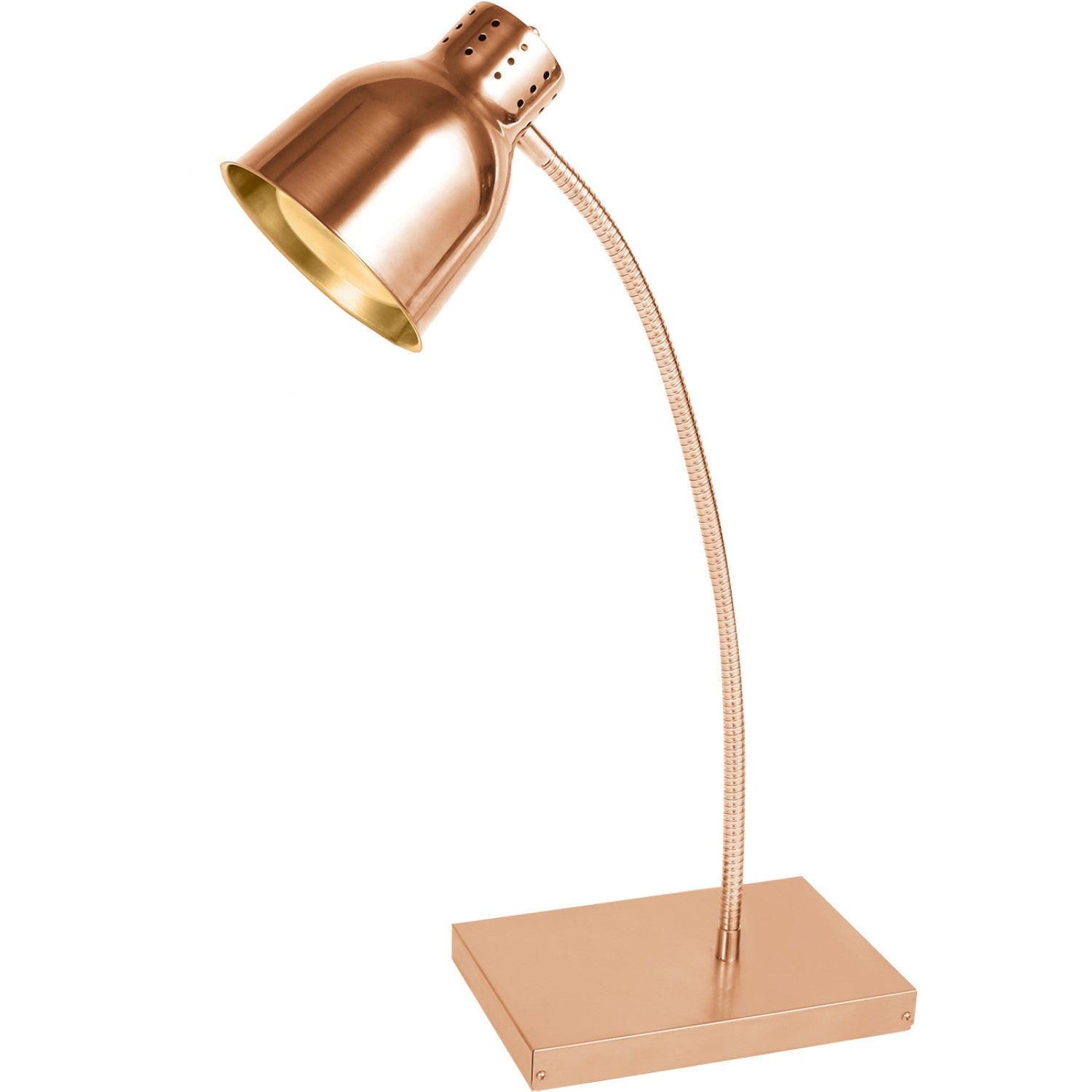 Commercial Tabletop Food Warmer 1 Heating Lamp 250W Gold EWL02G1