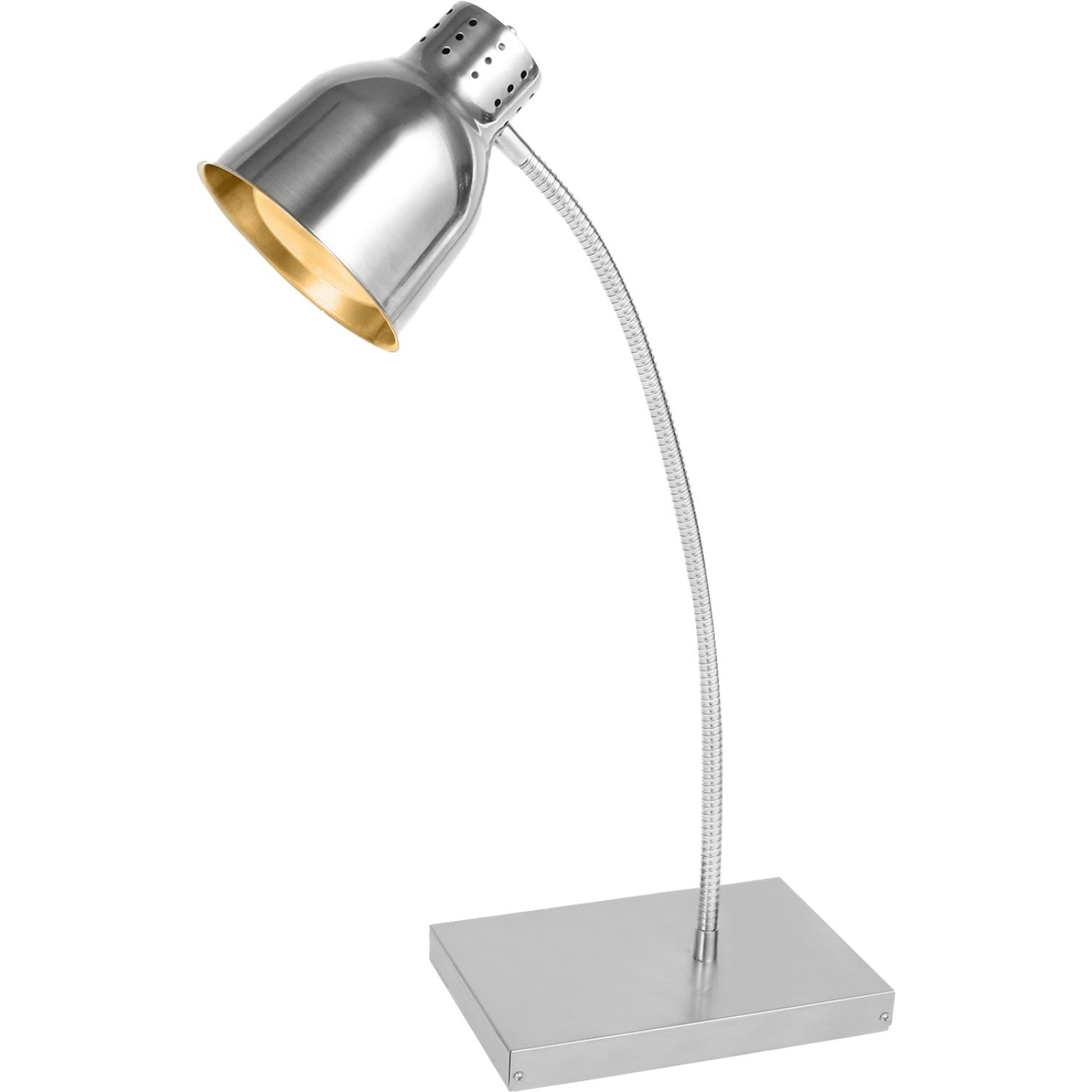 Commercial Tabletop Food Warmer 1 Heating Lamp 250W Silver EWL02S1