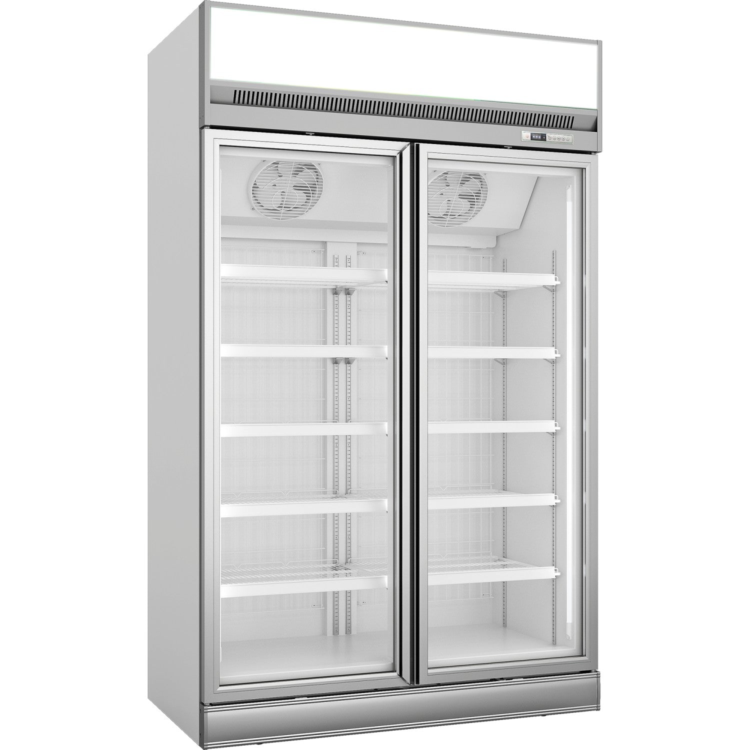 Commercial Display cooler 1195 litres Double hinged doors Top mount TR101