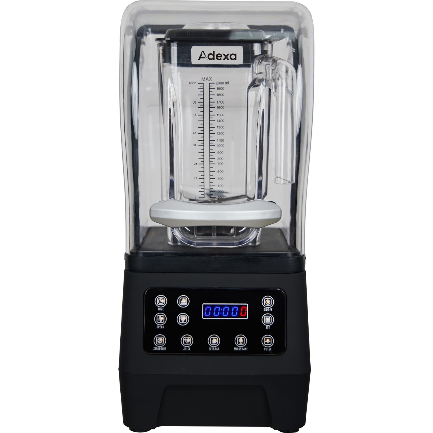 Commercial Blender with Sound Cover 1800W 2.0L Jar 28000rpm 250x220x500mm FT901D