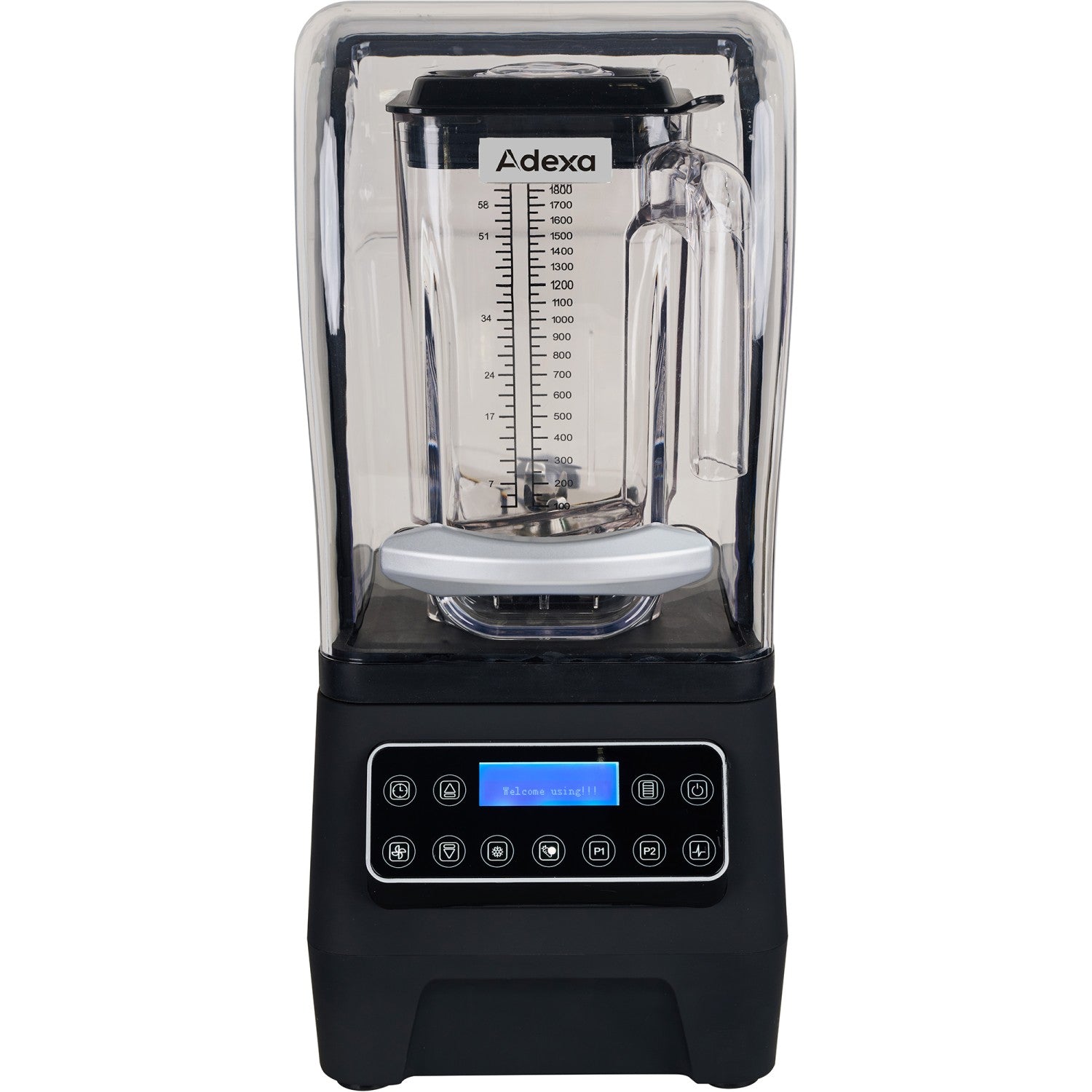 Commercial Blender with Sound Cover 1800W 2.0L Jar 28000rpm 250x220x500mm FT906D