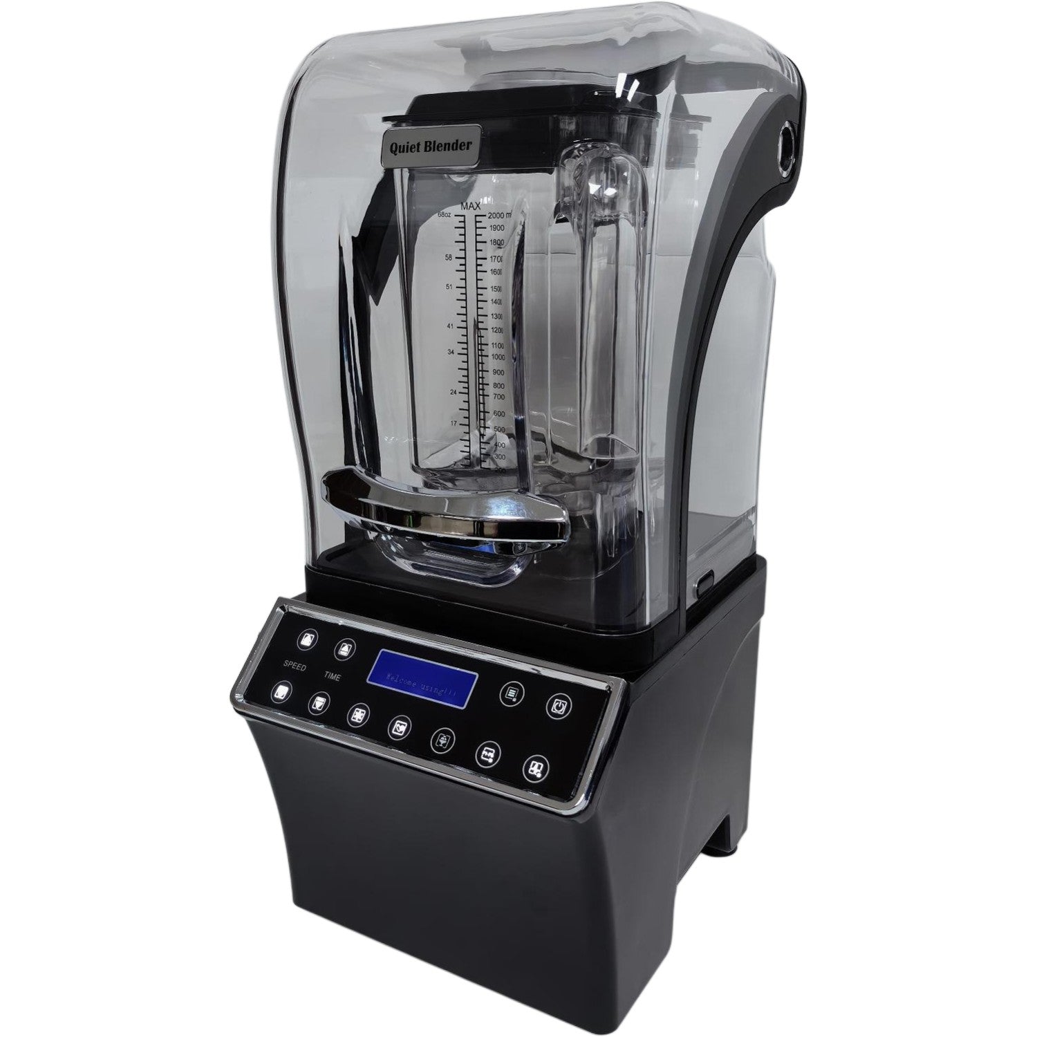 Commercial Blender with Sound Cover 1800W 2.0L Jar 28000rpm 250x220x500mm FT916D