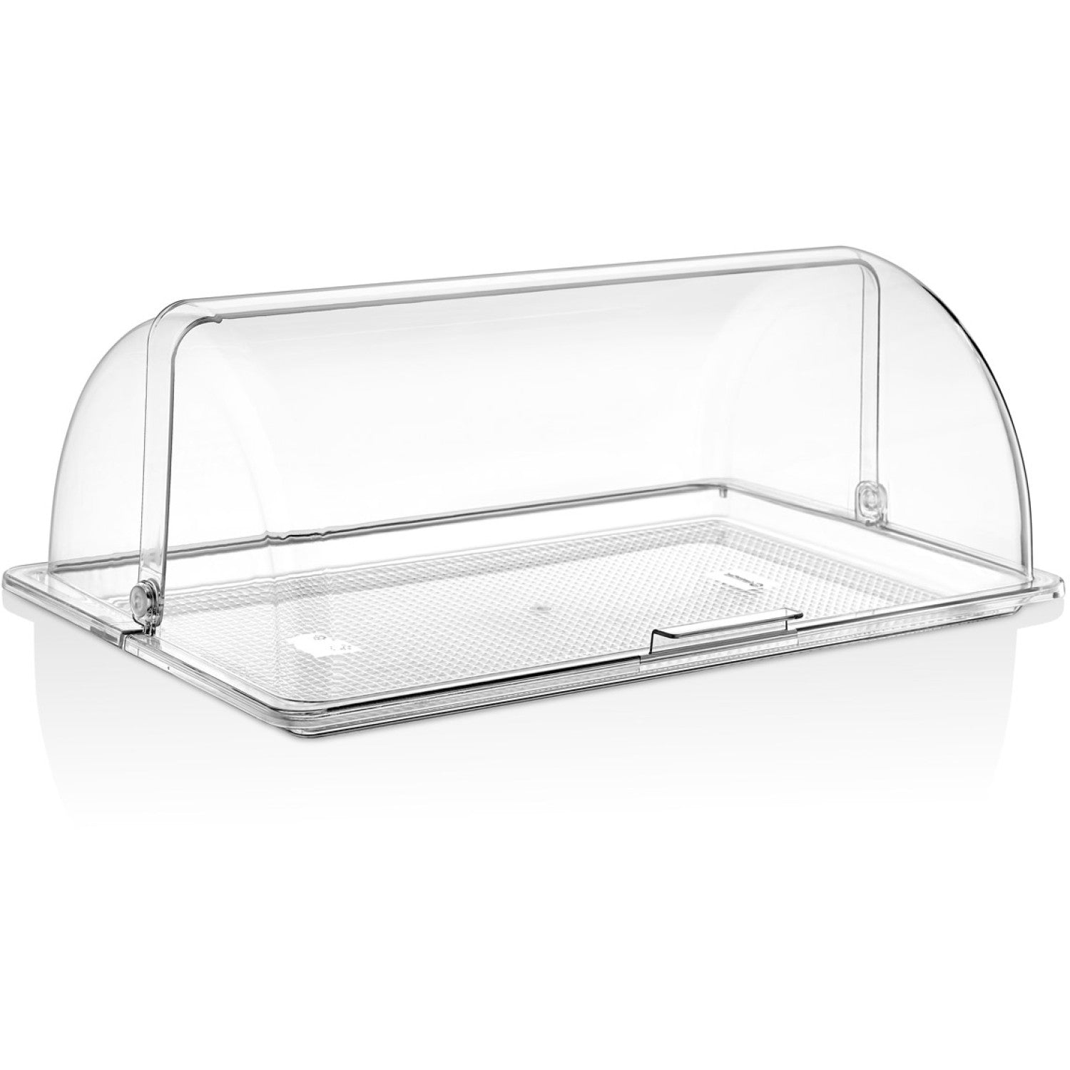 Polycarbonate Gastronorm Tray with Roll-up Dome Cover GN1/1 Depth 20mm GFT11-GFM11