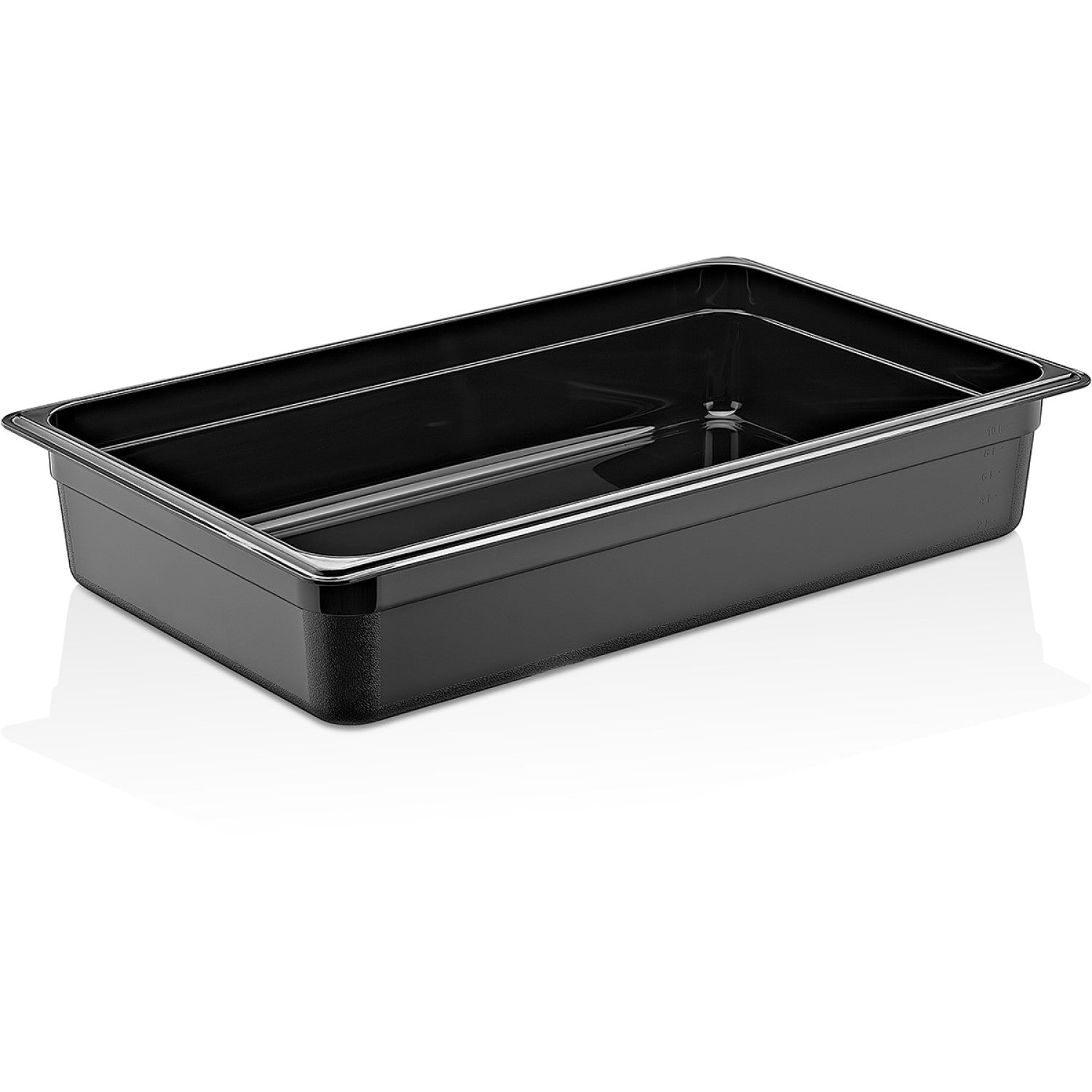 Polycarbonate Gastronorm Pan GN1/1 Depth 100mm Black 12 litres GNP11100B