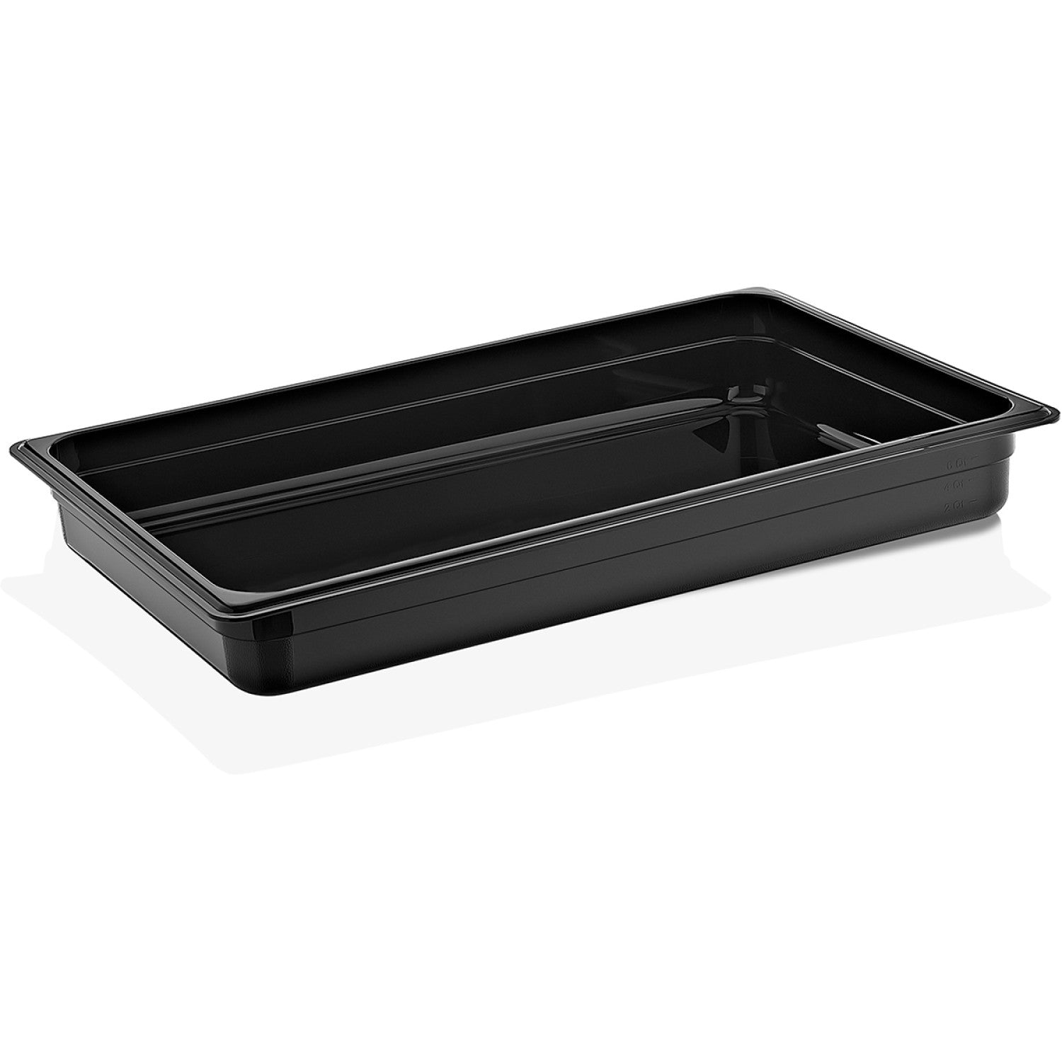 Polycarbonate Gastronorm Pan GN1/1 Depth 65mm Black 6 litres GNP1165B