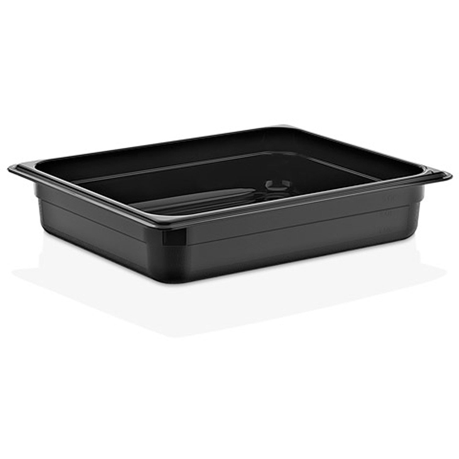 Polycarbonate Gastronorm Pan GN1/2 Depth 65mm Black 3 litres GNP1265B