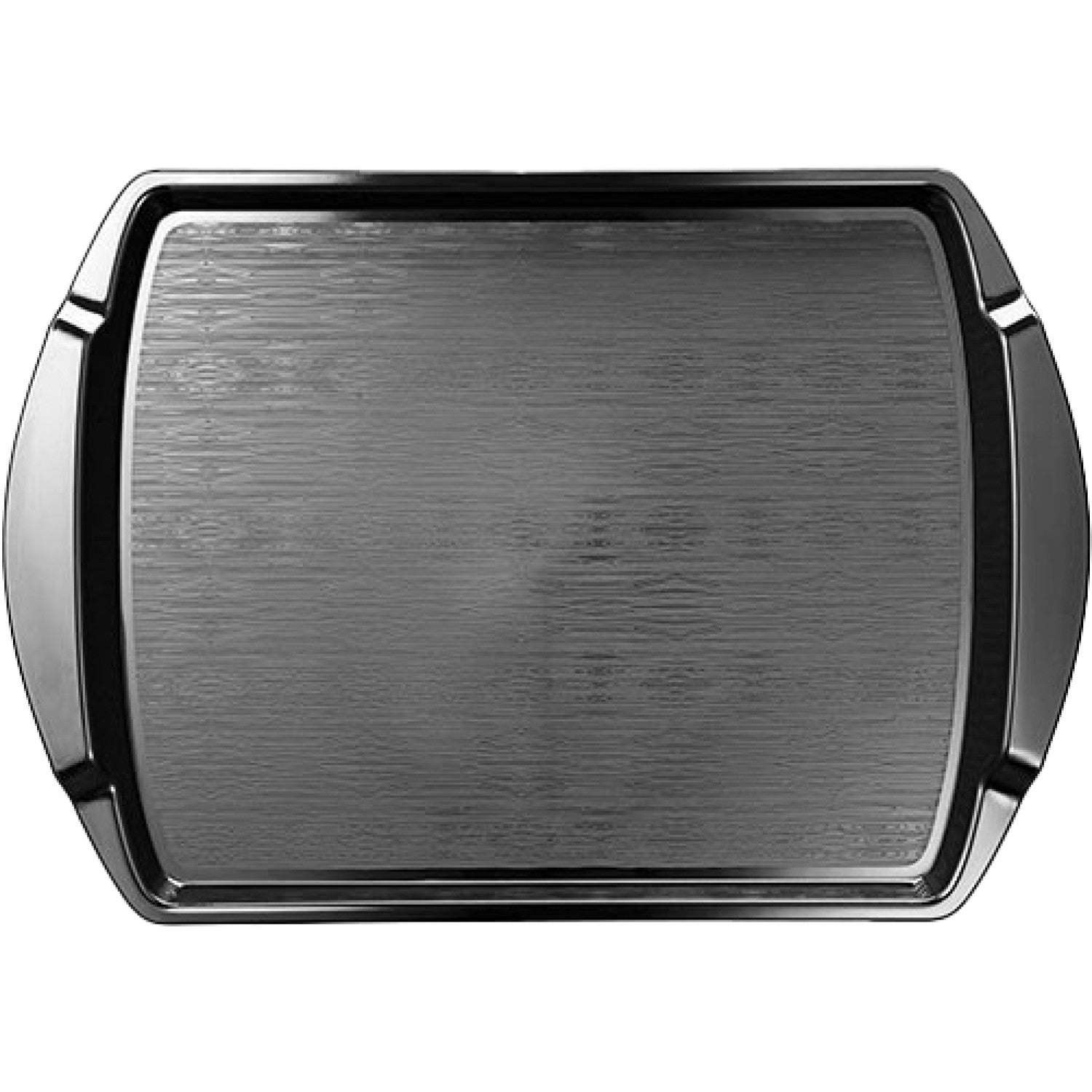 Fast Food Tray Black Polypropylene (PP) 435x303x27mm GZFH716