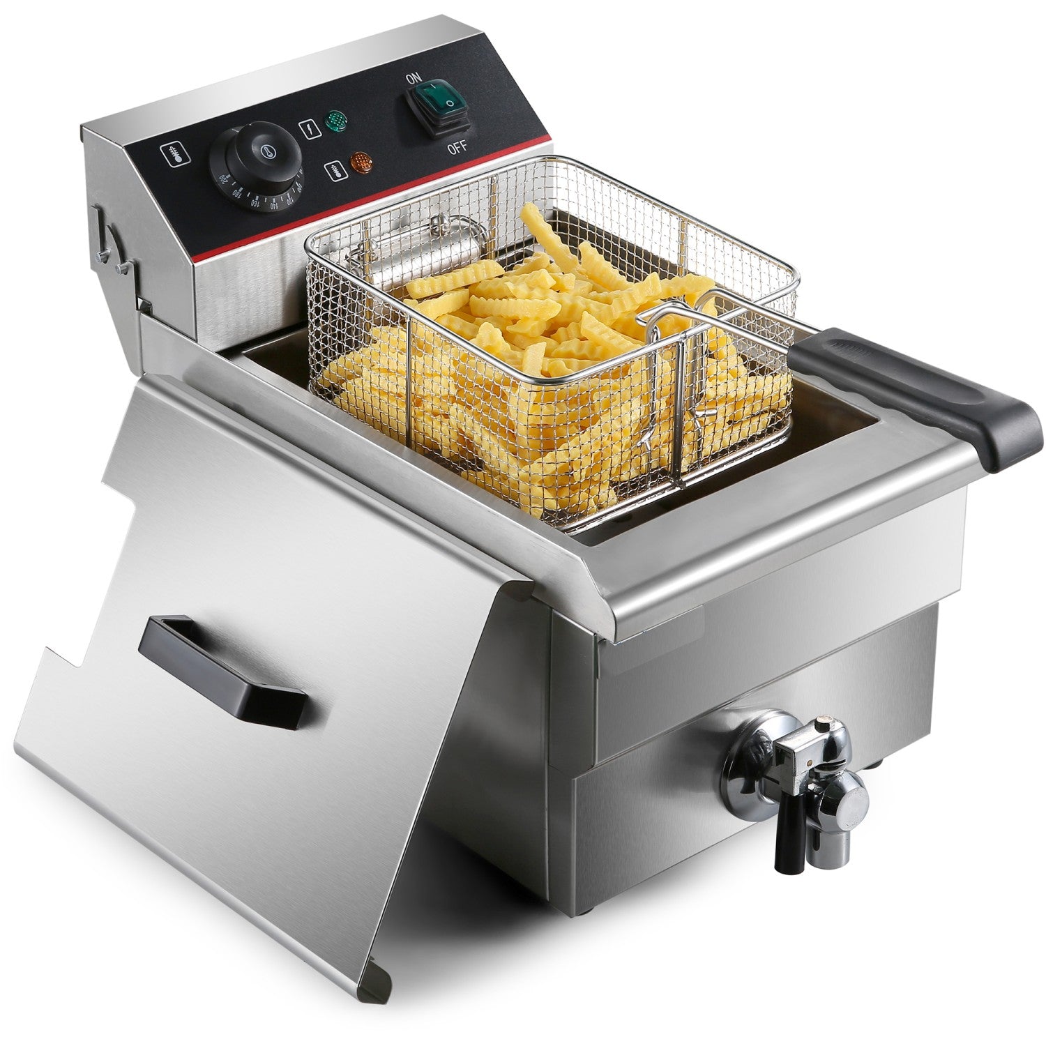Commercial Fryer Single Electric 12 litre 3.25kW Countertop HEF12L